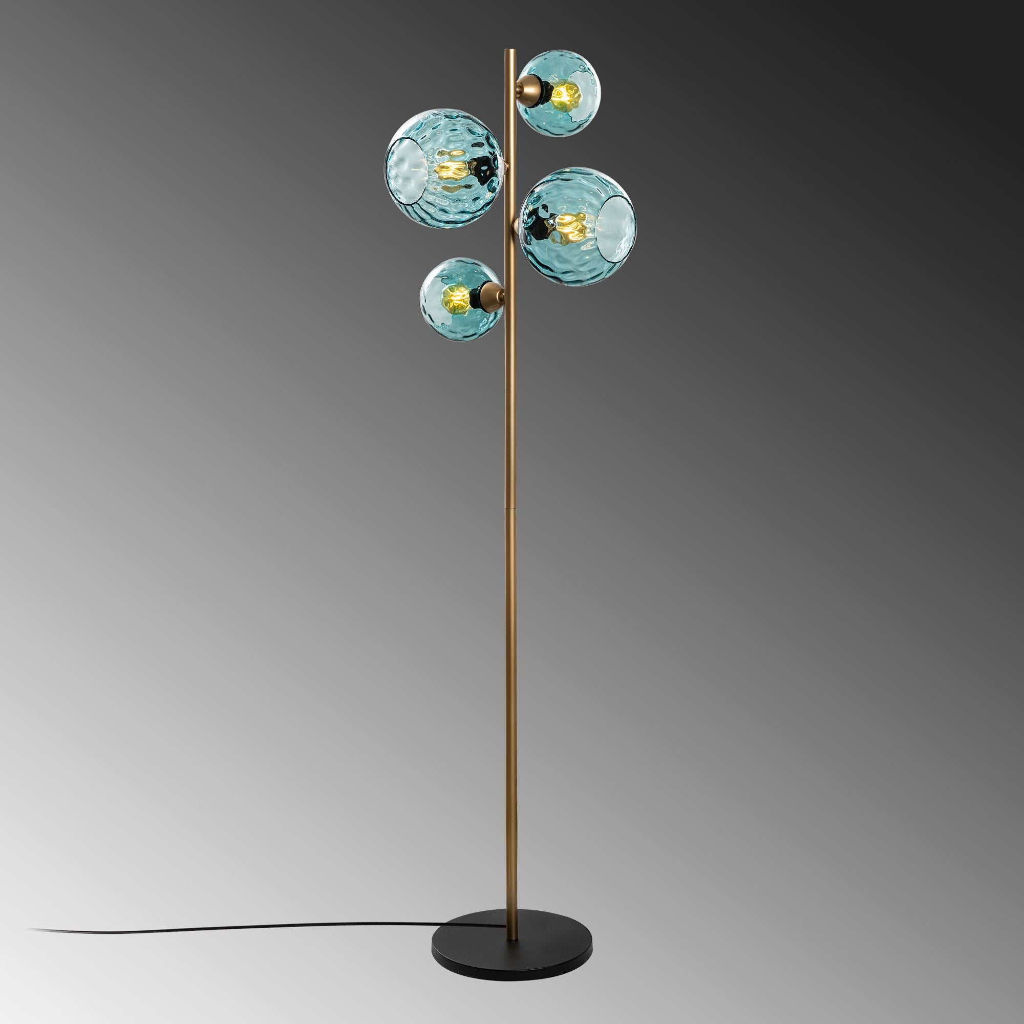 Candeeiro de Pé-Benek-Azul
Dourado
