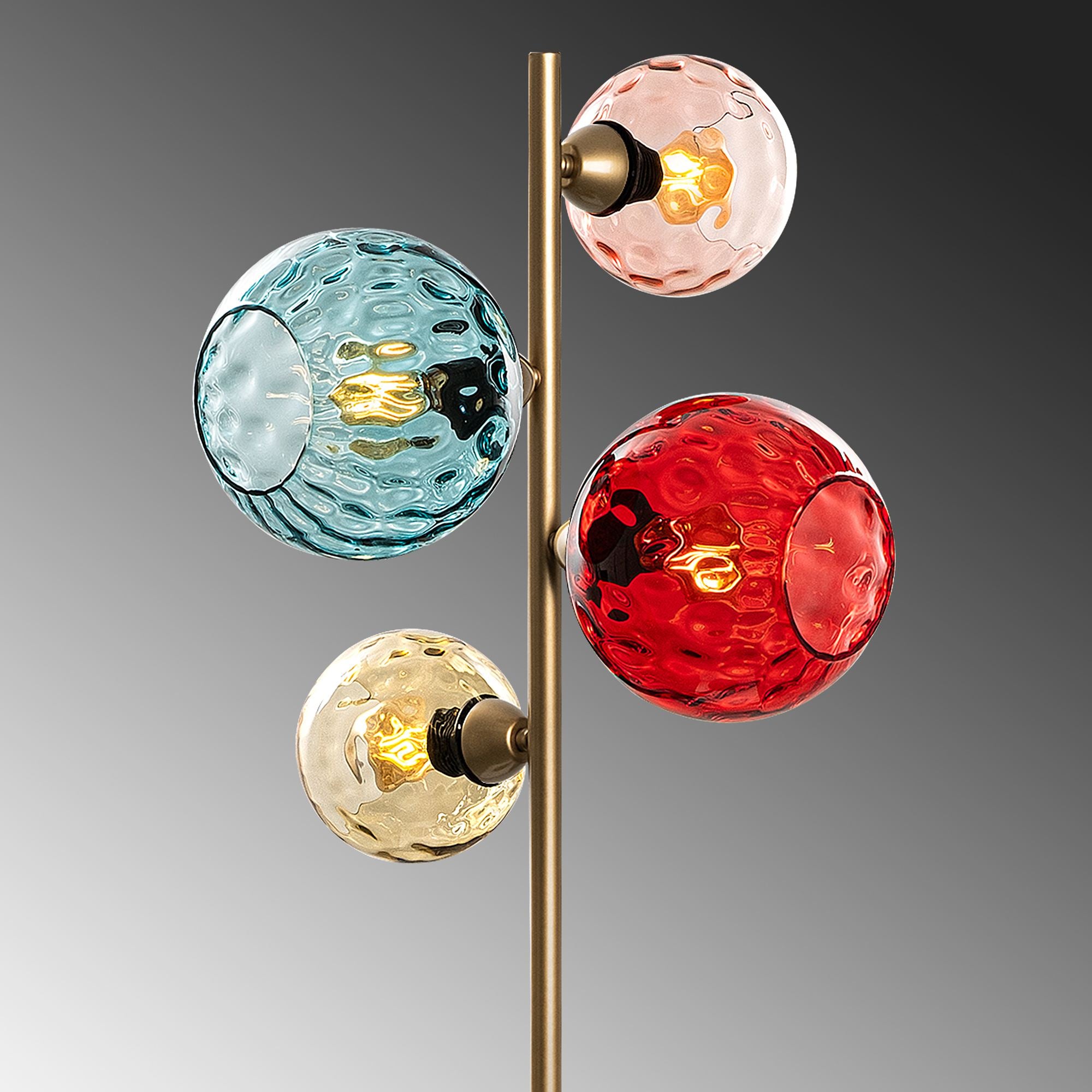Candeeiro de Pé-Benek-Multicolorido
Dourado
