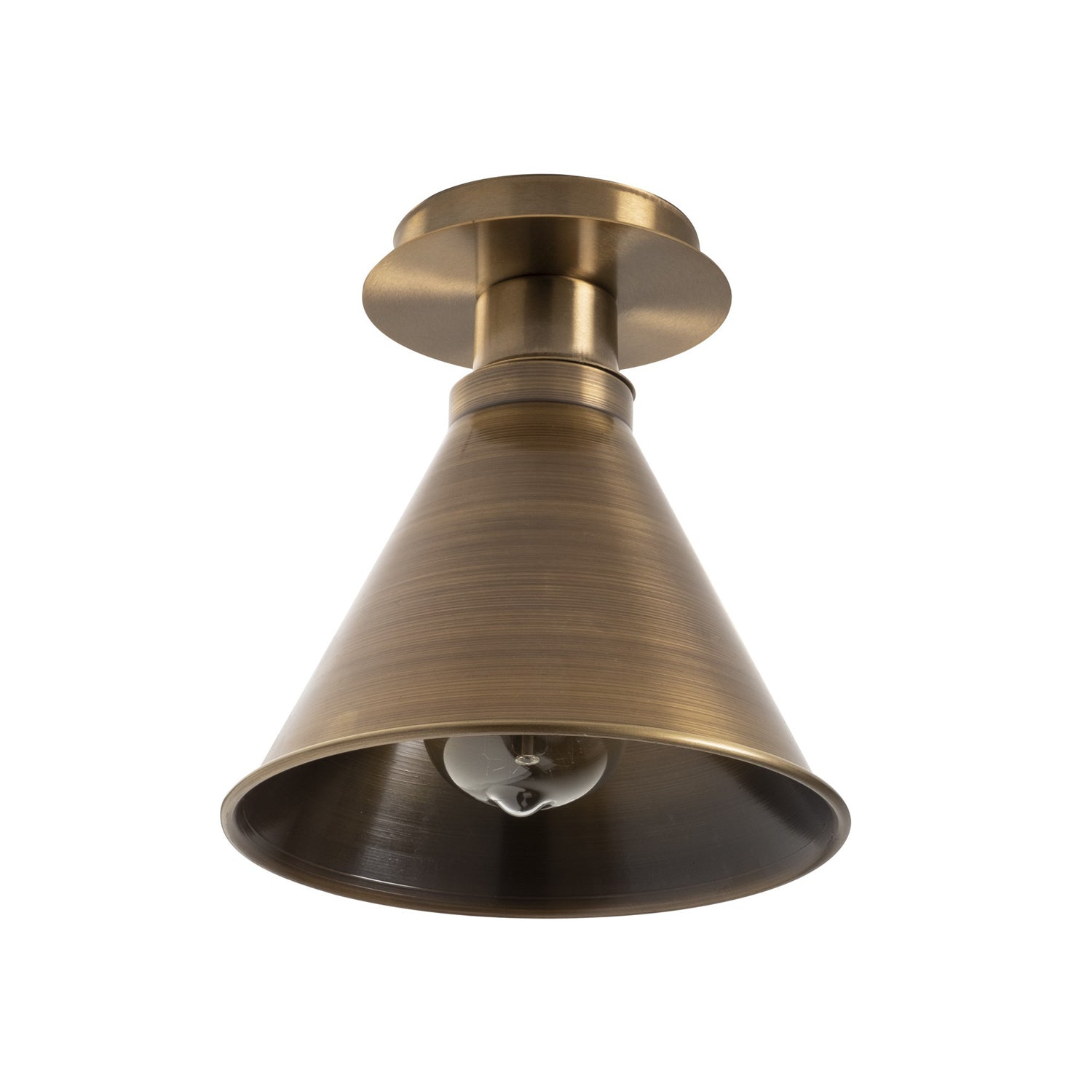 Candeeiro de Teto de cobre elegante, 20 cm de diâmetro, 24 cm de altura | Corpo de metal, soquete E27, IP20 | Design industrial moderno para decoração de casa e escritório