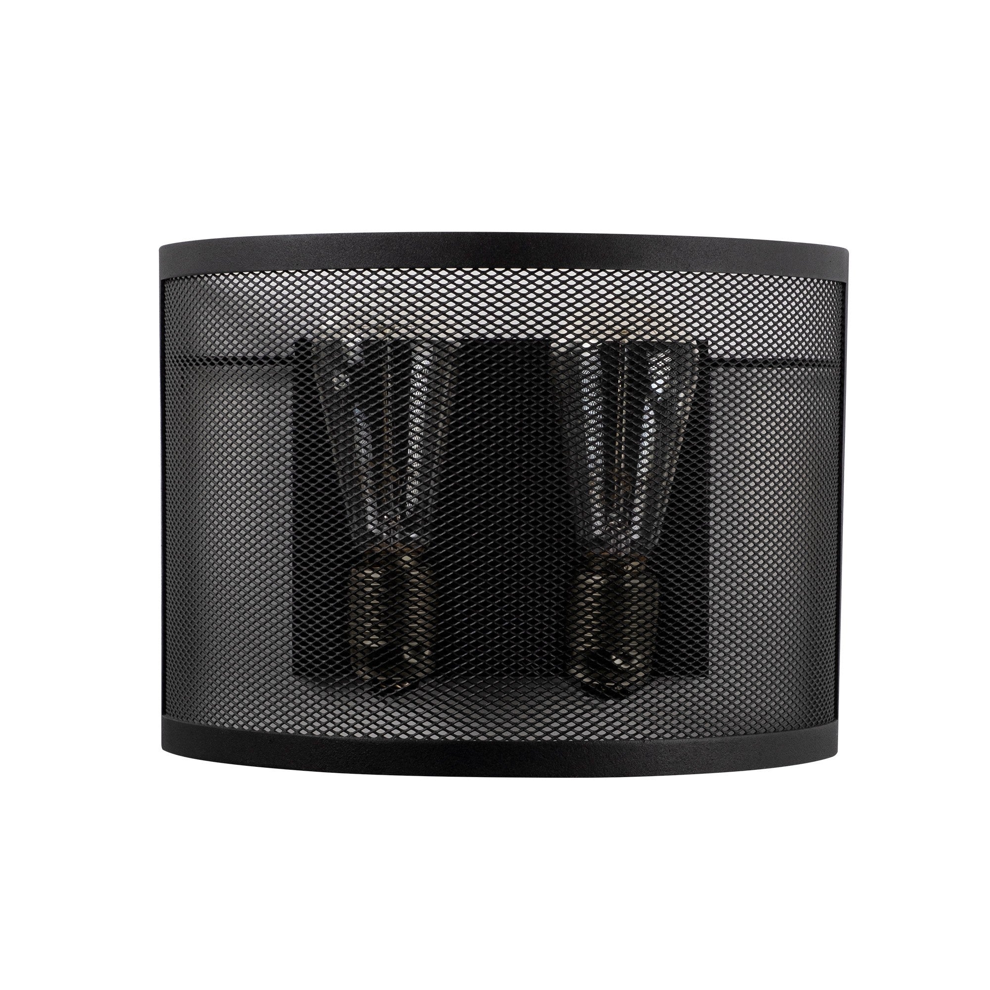 Candeeiro de Parede industrial, corpo de metal preto, 30 cm de diâmetro x 23 cm de altura | Soquete E27, máx. 40 W | Iluminação elegante e funcional para espaços modernos