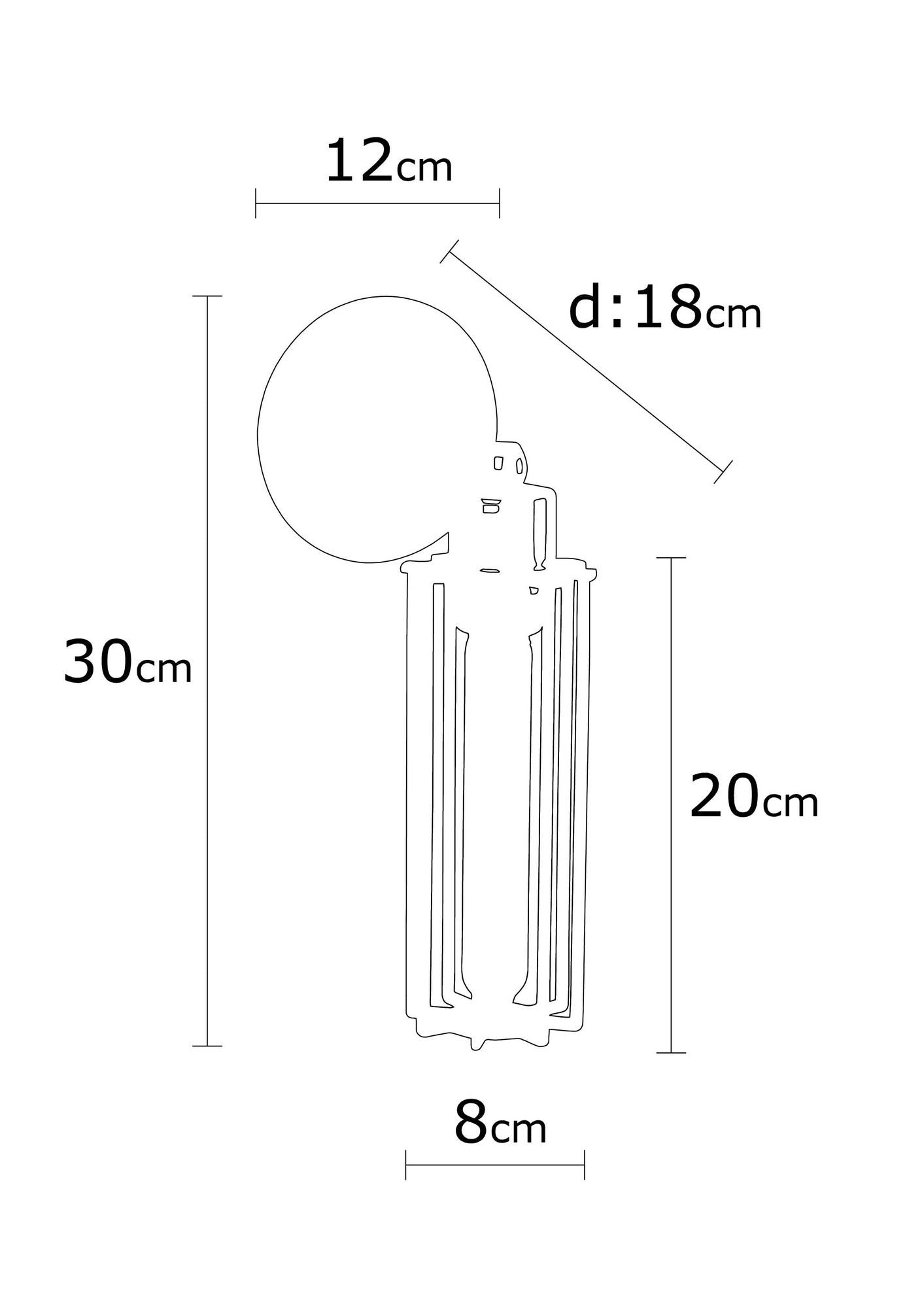 Candeeiro de Parede Preta Moderna, Corpo de Metal, 30 cm de Altura, 8 cm de Diâmetro, Soquete E27, IP20 | Design Industrial Elegante para Decoração de Casa e Hotel