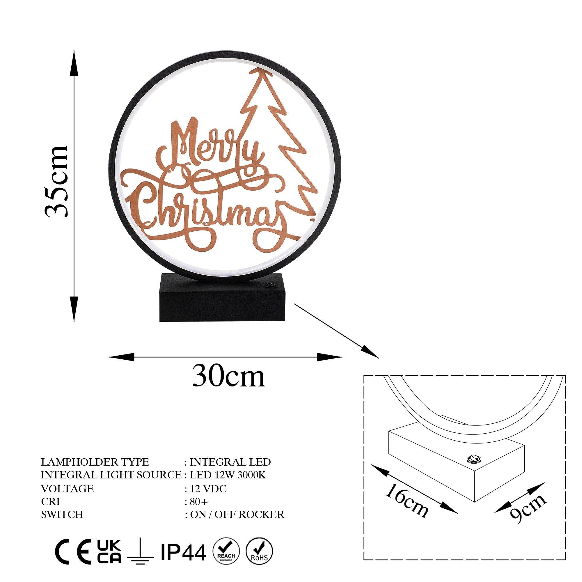 Candeeiro de mesa-XMAS2-Preto
Cobre