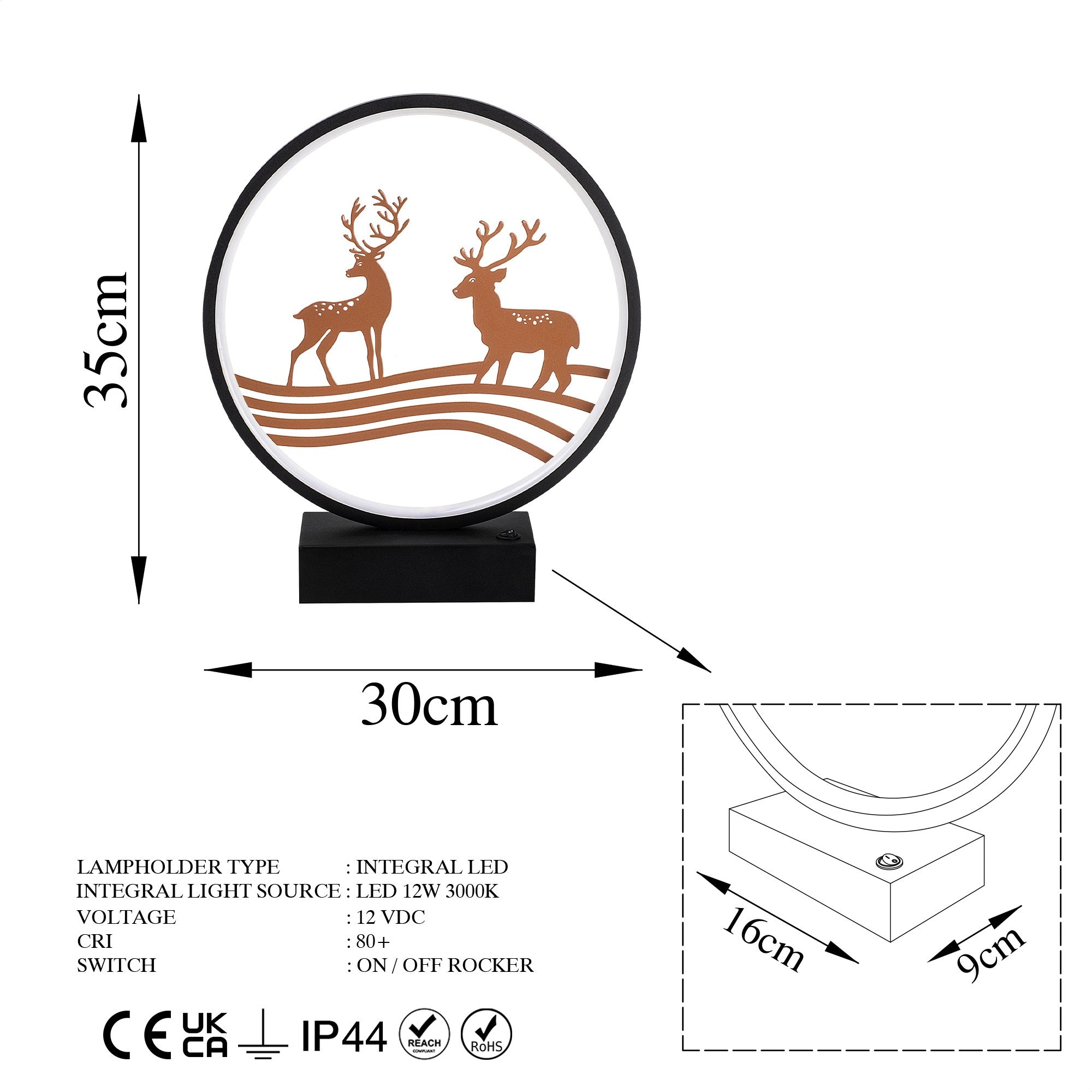 Candeeiro de mesa-XMAS6-Preto
Cobre