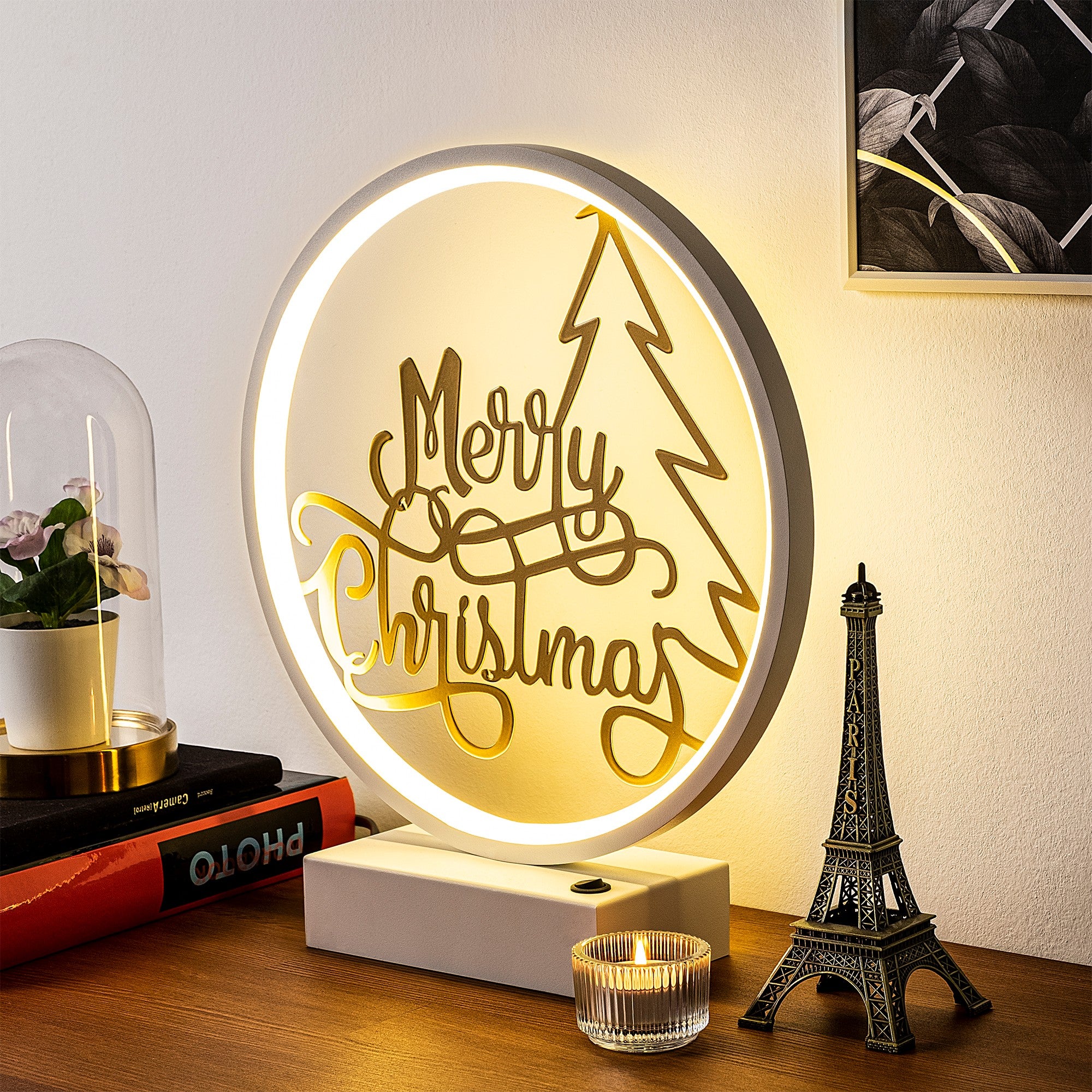 Candeeiro de mesa-XMAS10-Branco
Ouro