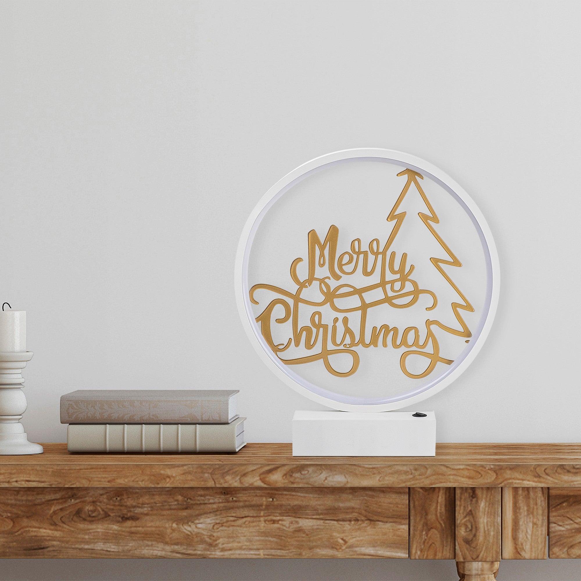 Candeeiro de mesa-XMAS10-Branco
Ouro