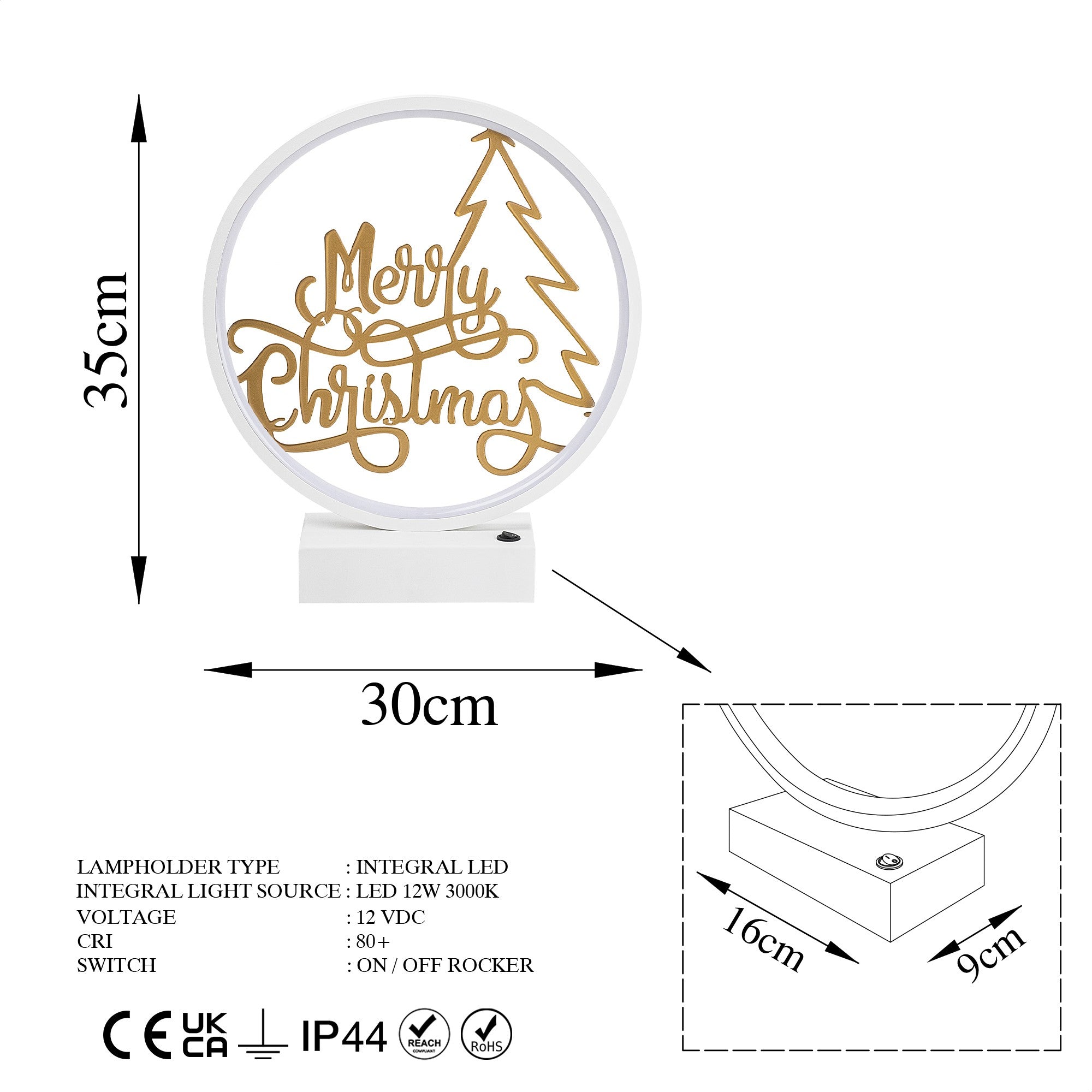 Candeeiro de mesa-XMAS10-Branco
Ouro