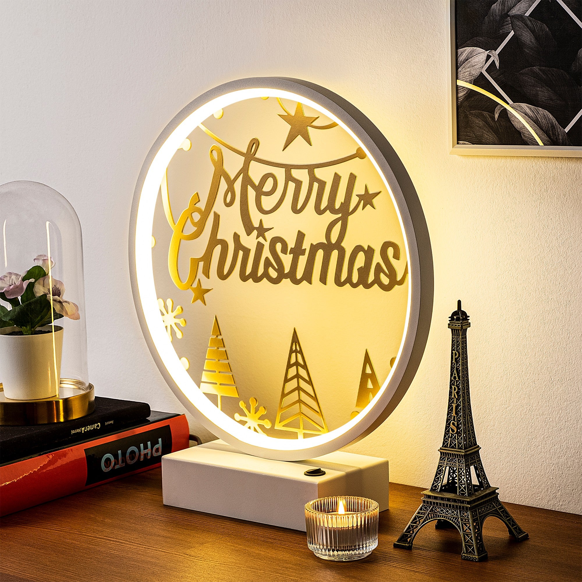 Candeeiro de mesa-XMAS12-Branco
Ouro