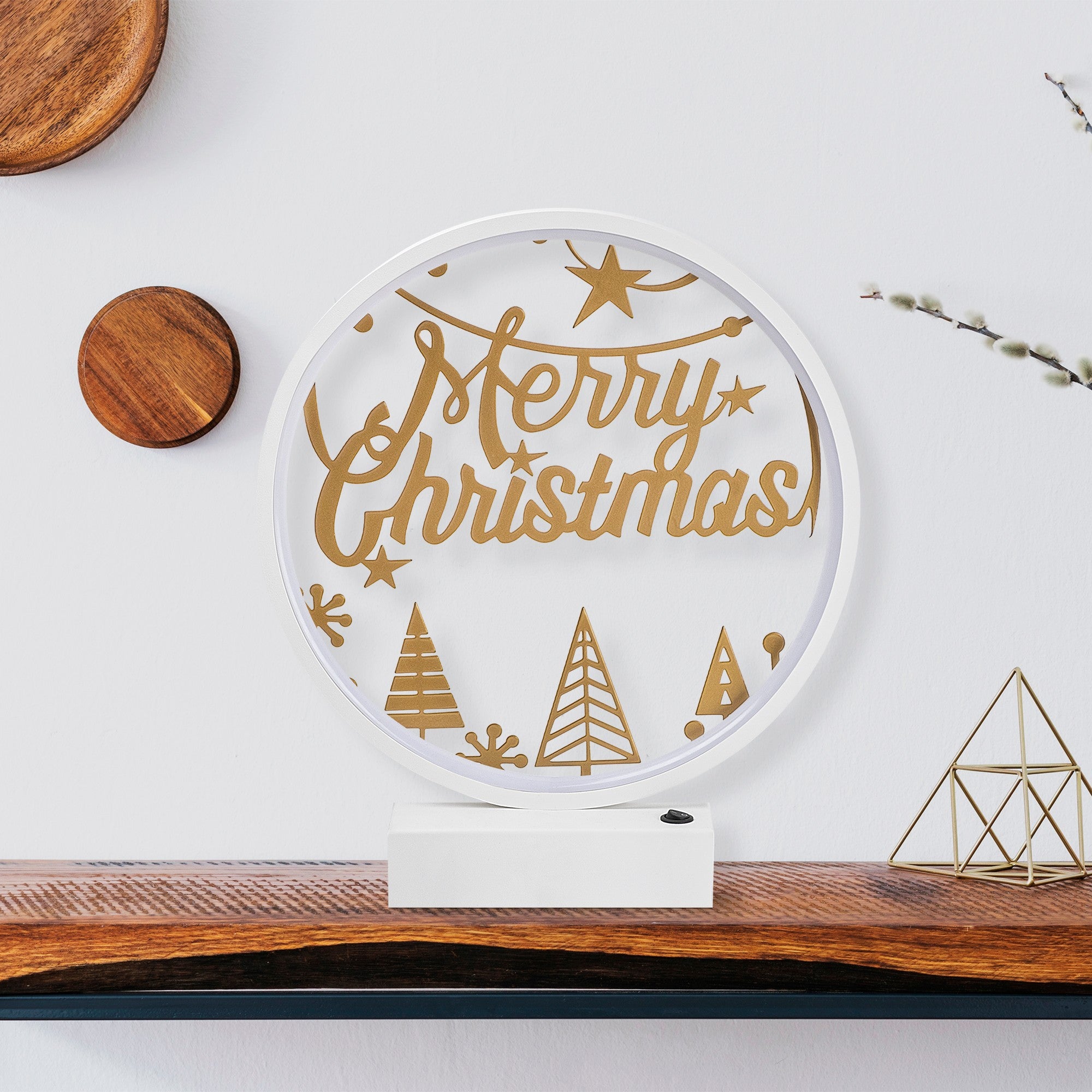Candeeiro de mesa-XMAS12-Branco
Ouro