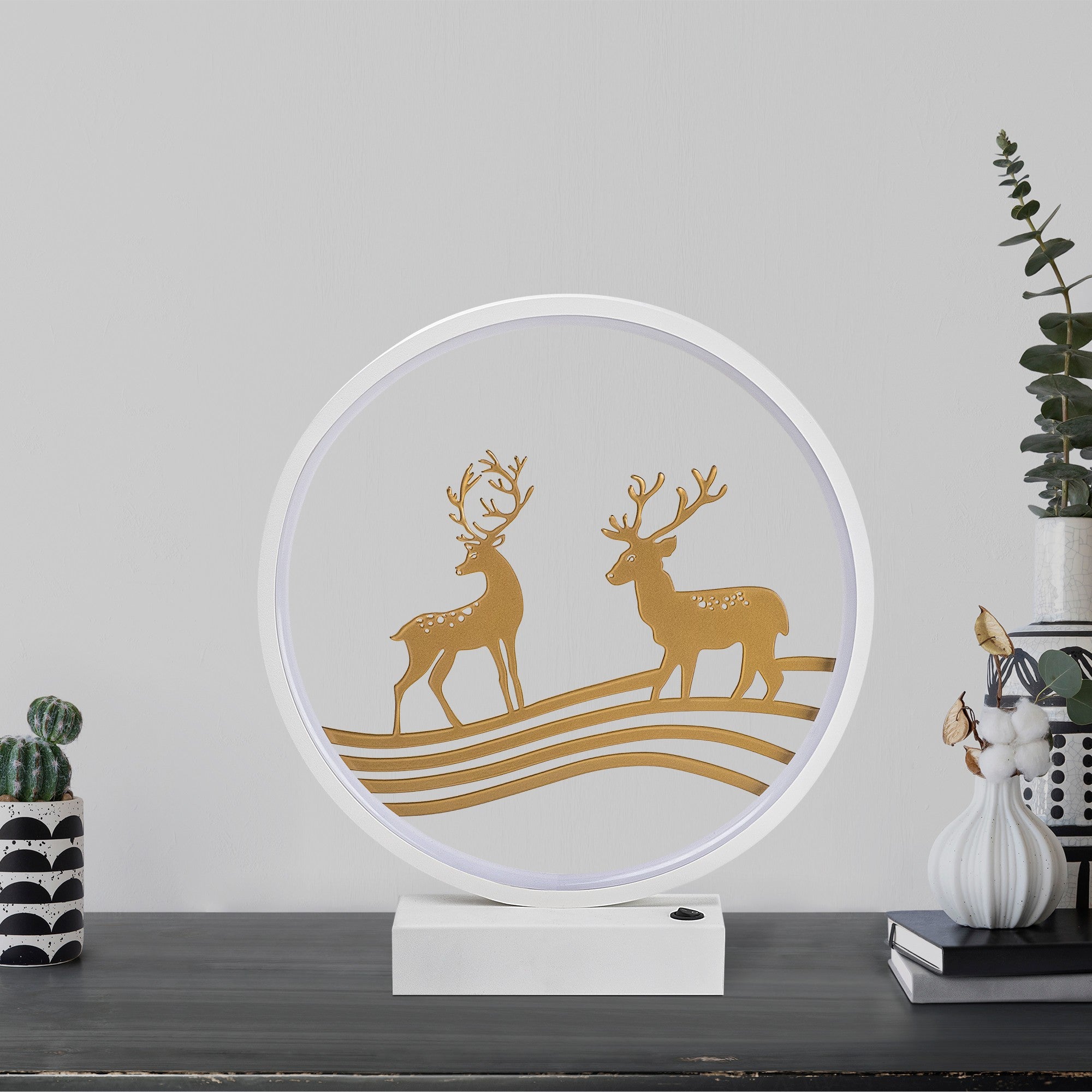 Candeeiro de mesa-XMAS14-Branco
Ouro