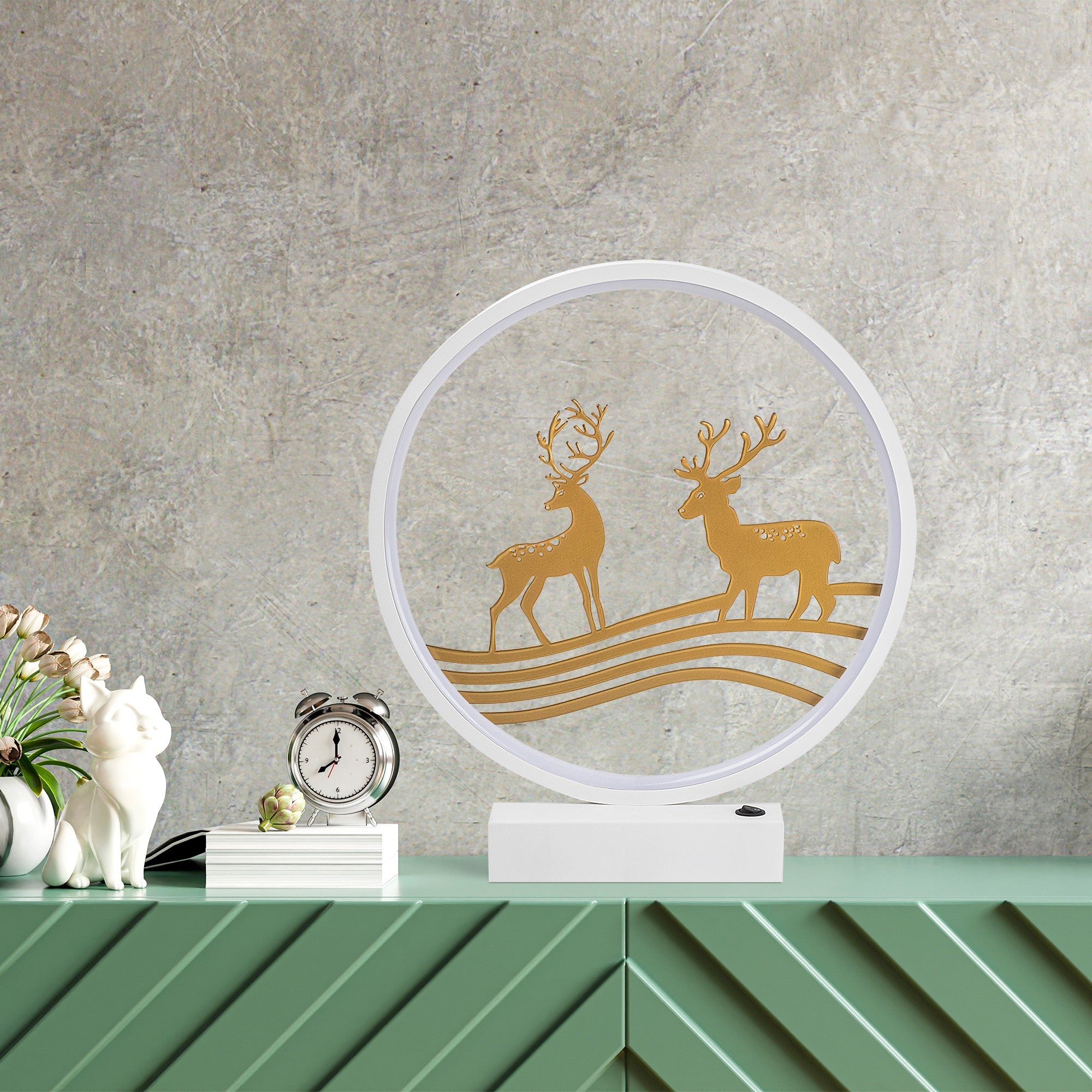 Candeeiro de mesa-XMAS14-Branco
Ouro