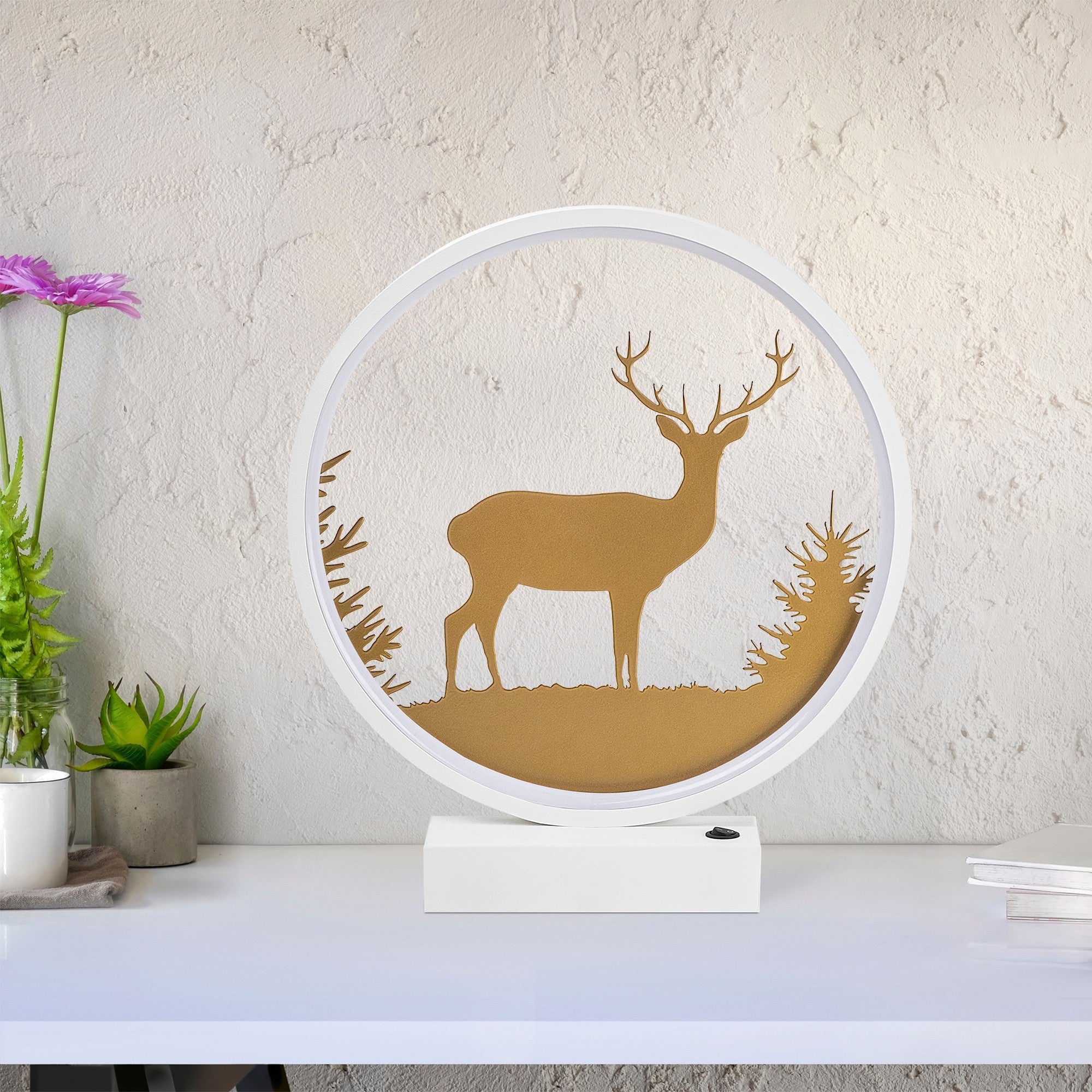 Candeeiro de mesa-XMAS15-Branco
Ouro