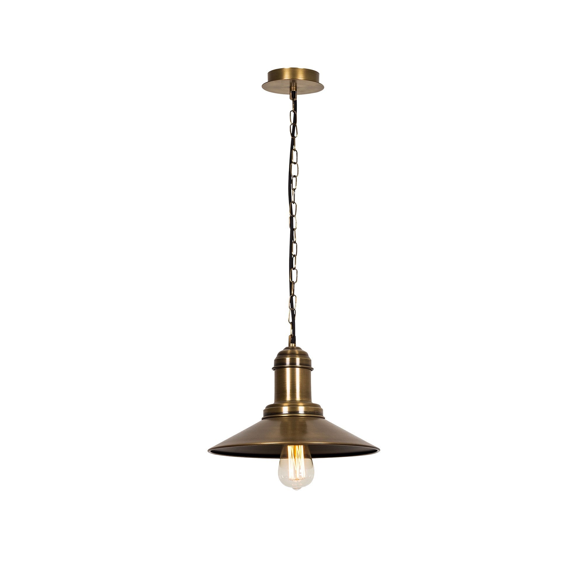 Candeeiro de Teto Vintage Elegante, 30 cm de Diâmetro, Altura Ajustável, Acabamento em Cobre | Corpo em Metal, Soquete E27, Perfeito para Espaços Modernos e Tradicionais