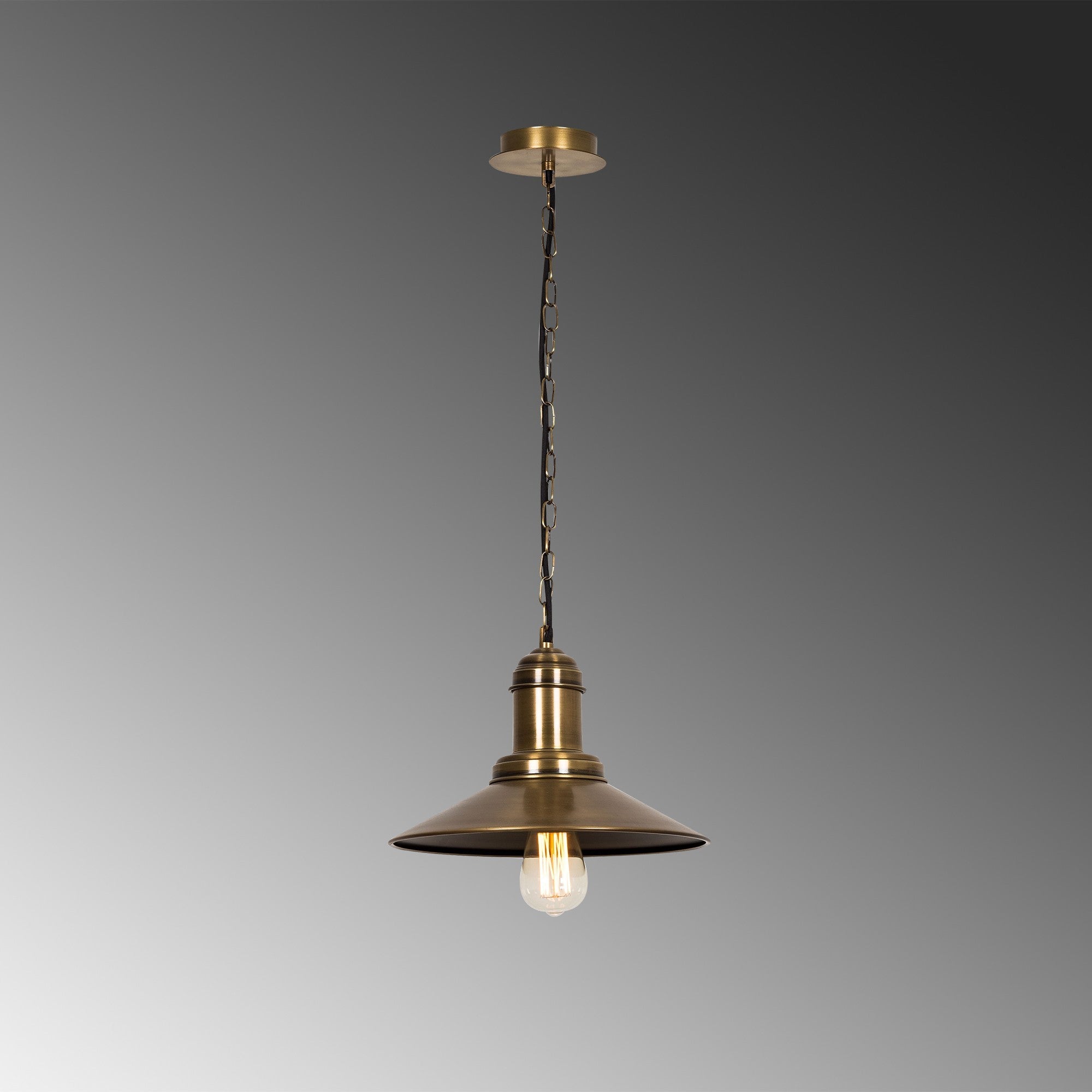 Candeeiro de Teto Vintage Elegante, 30 cm de Diâmetro, Altura Ajustável, Acabamento em Cobre | Corpo em Metal, Soquete E27, Perfeito para Espaços Modernos e Tradicionais