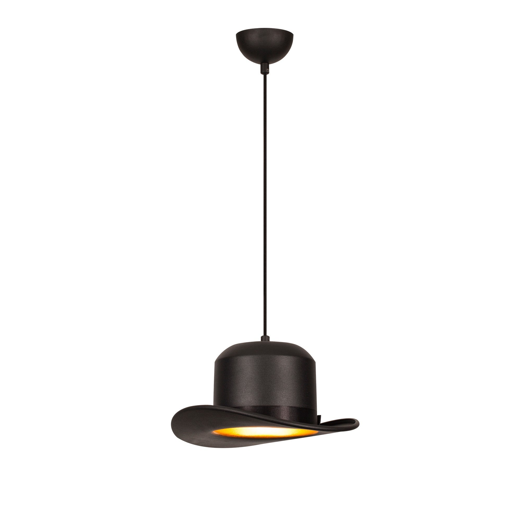Candeeiro de Teto – 30 cm de diâmetro – Preto – Metal