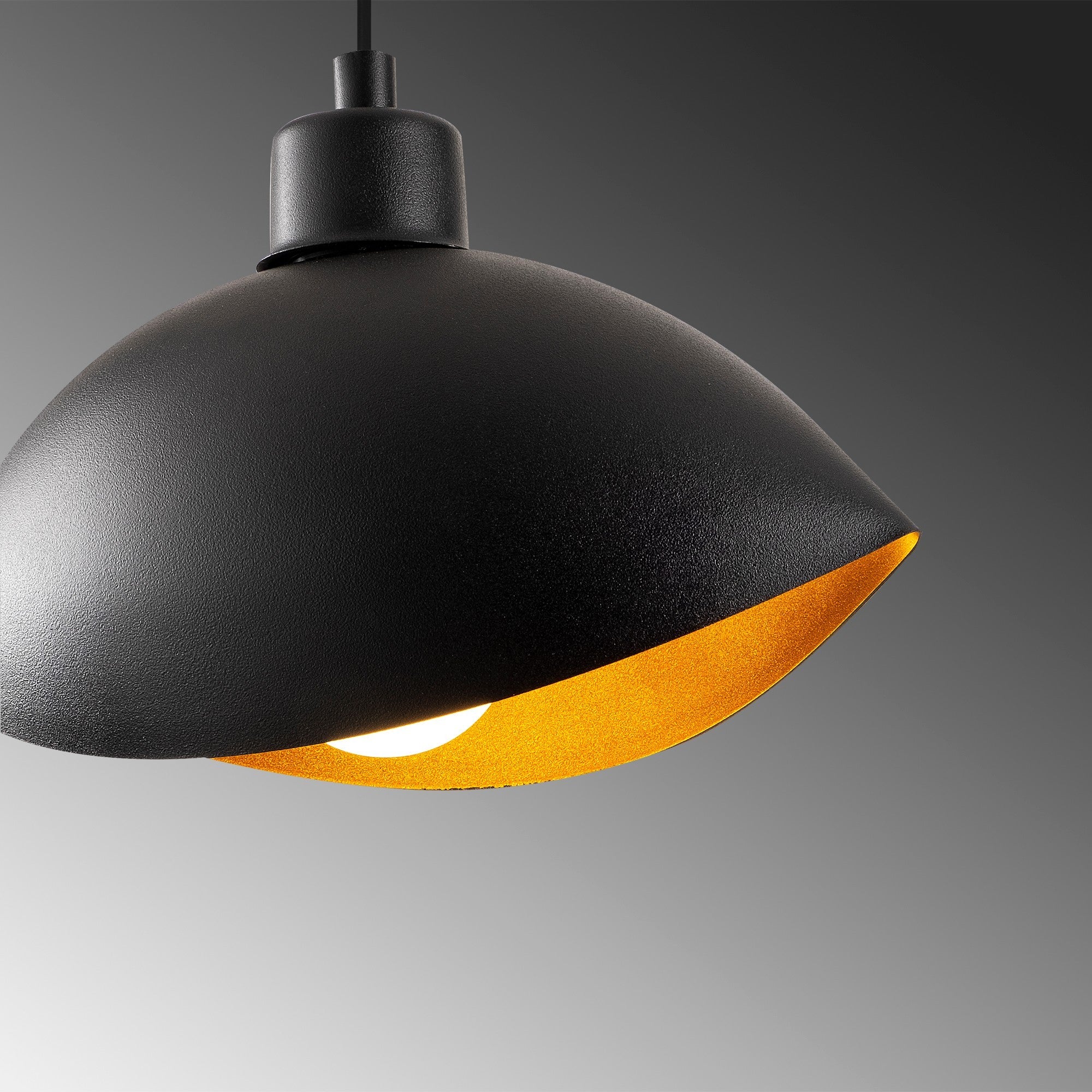 Candeeiro de Teto Industrial Moderno, Corpo em Metal Preto, 28 x 15 cm | Altura: 112 cm, Soquete E27, Potência Máxima de 40 W | Iluminação Elegante para Decoração Escandinava e Moderna