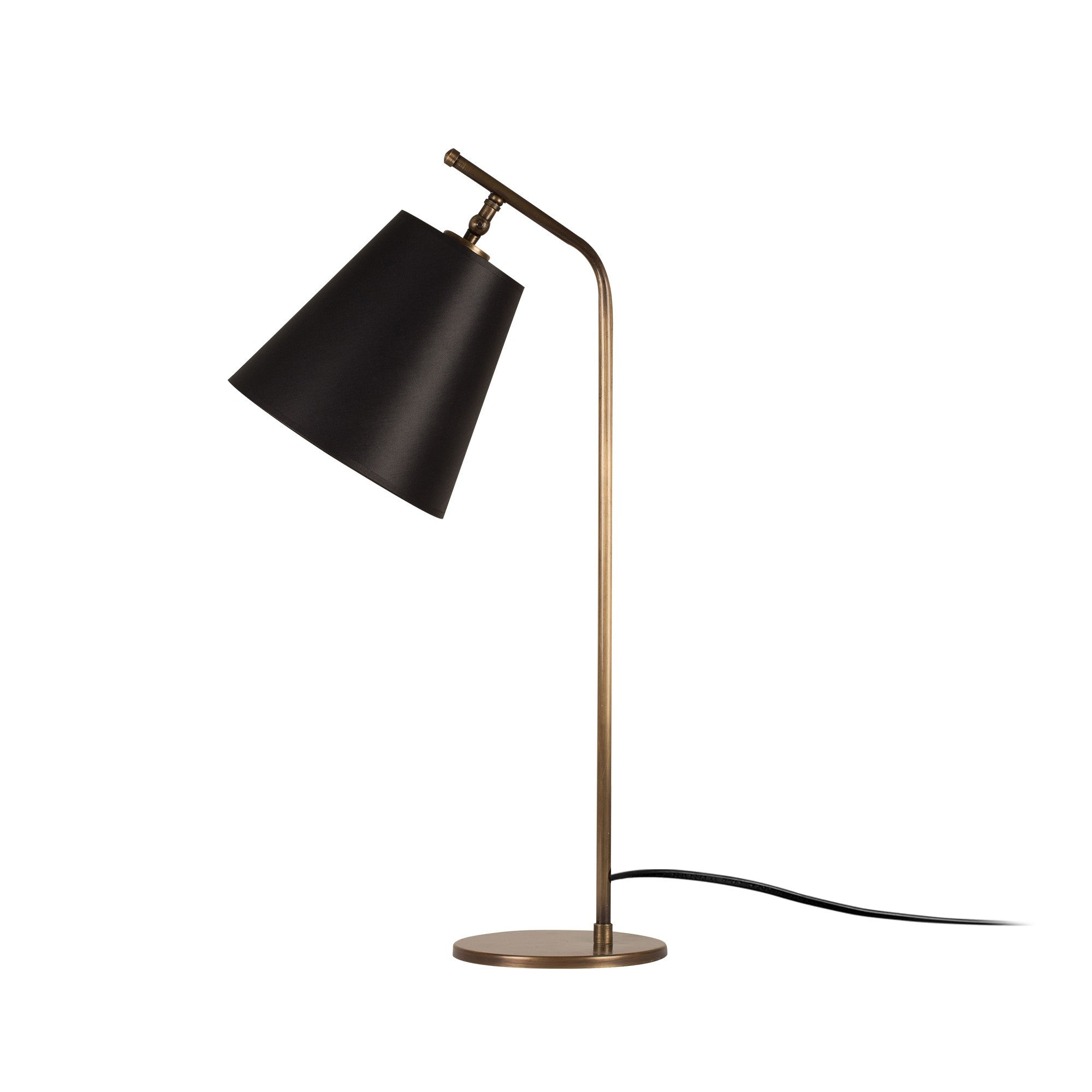 Candeeiro de Mesa Moderna, Preta e Vintage, 67 cm de Altura | Corpo em Metal, Soquete E27 Máx. 40 W, Cabo de 200 cm | Design Industrial e Escandinavo Elegante para Casa e Hotel