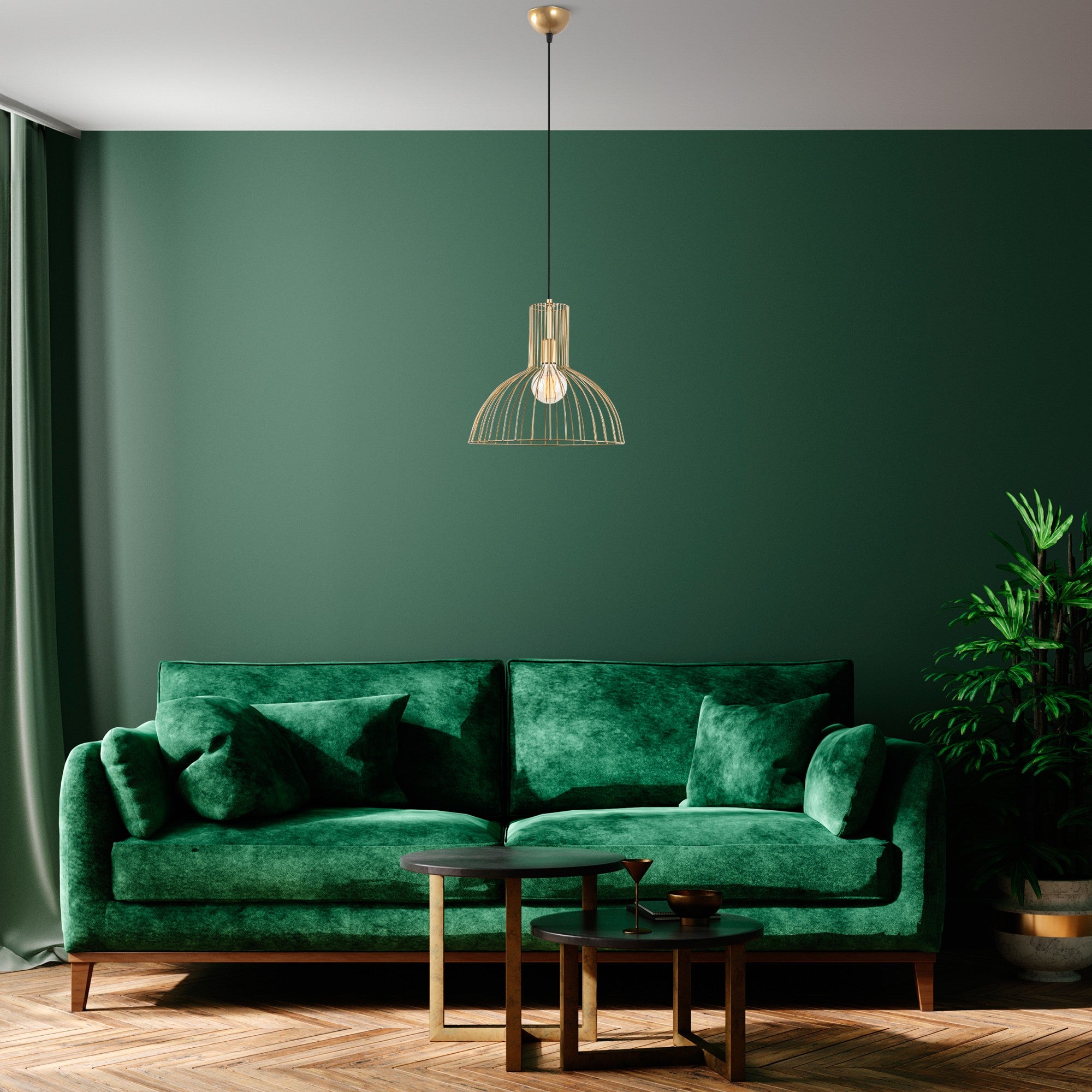 Candeeiro de Teto  - Tabut - Ouro