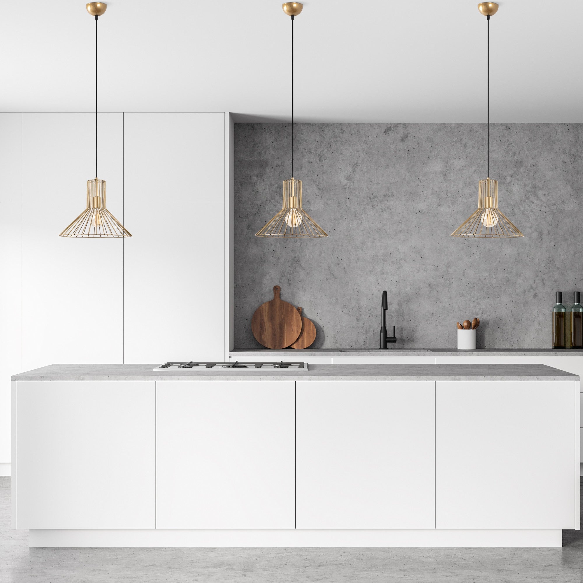 Candeeiro de Teto  - Tabut - Ouro