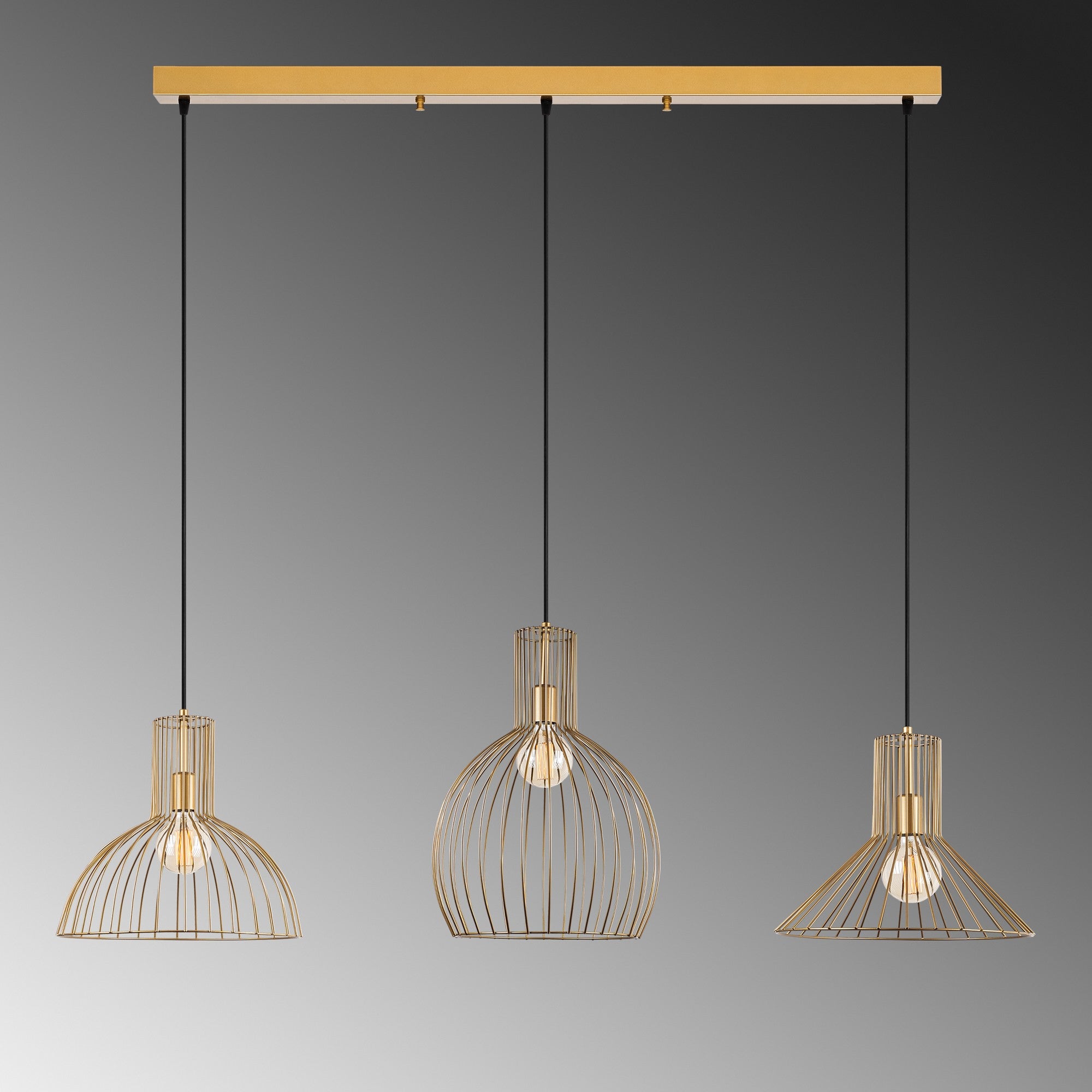 Candeeiro de Teto  - Tabut - Ouro