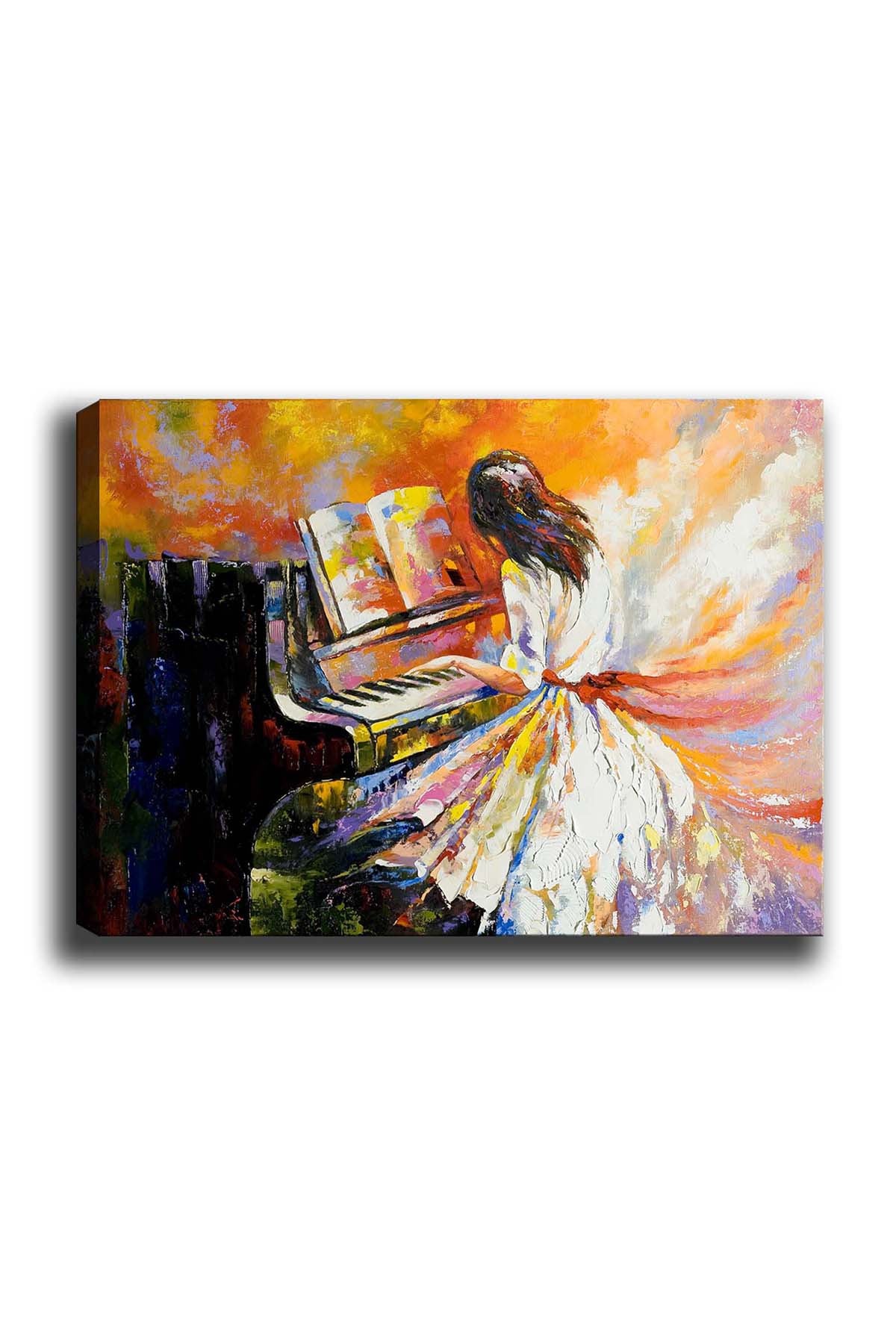 Impressionante pintura decorativa em tela, 50 x 70 cm | 100% tela, 100% moldura de madeira (3 cm de espessura) | Perfeita para amantes de decoração e arte