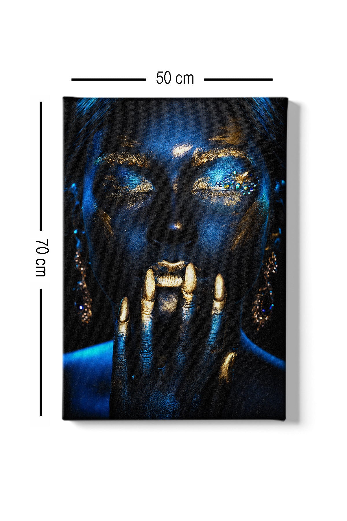 Impressionante pintura decorativa em tela, 50 x 70 cm | 100% tela, 100% moldura de madeira (3 cm de espessura) | Perfeita para amantes de decoração e arte