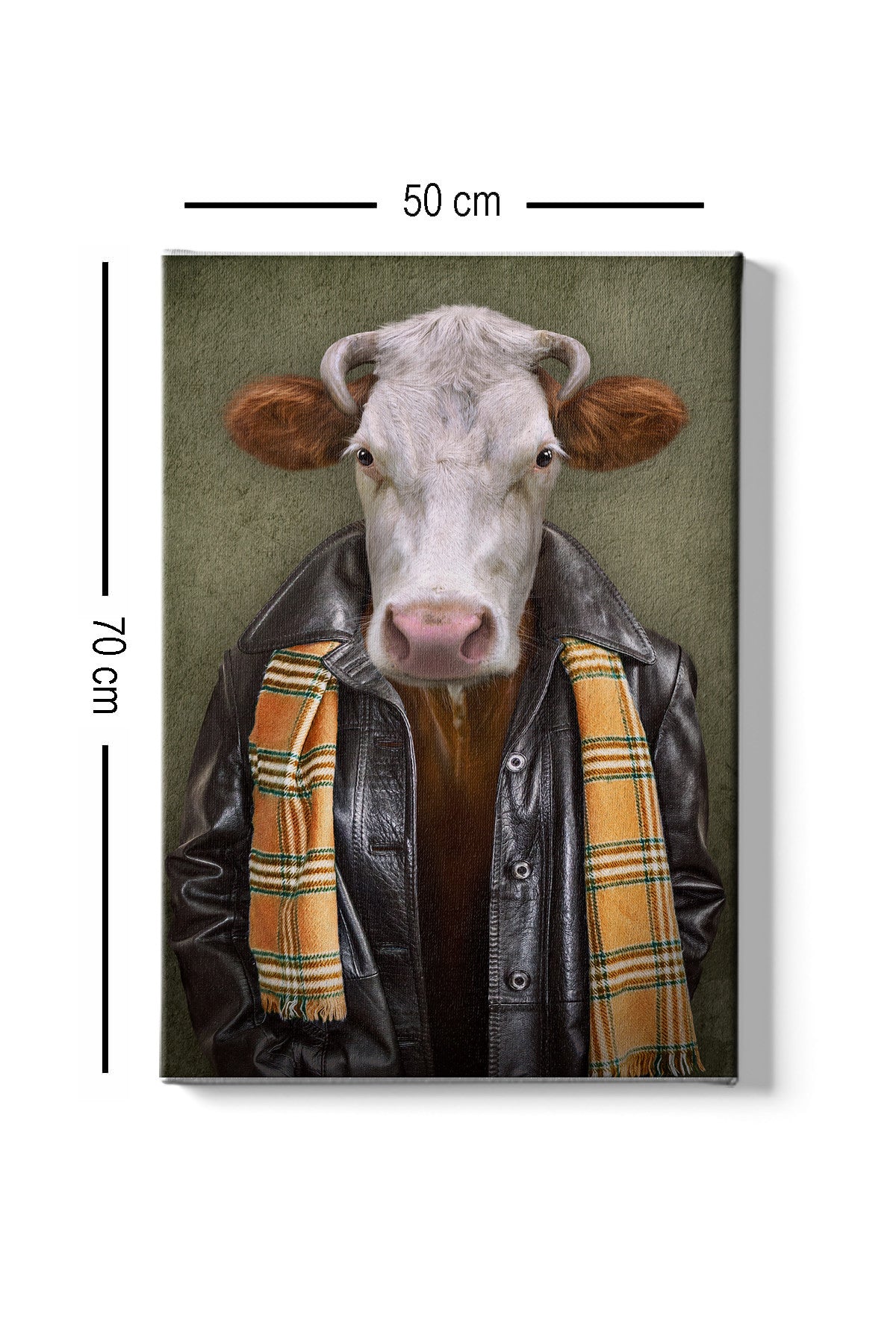Impressionante pintura decorativa em tela, 50 x 70 cm | 100% tela, 100% moldura de madeira (3 cm de espessura) | Perfeita para amantes de decoração e arte
