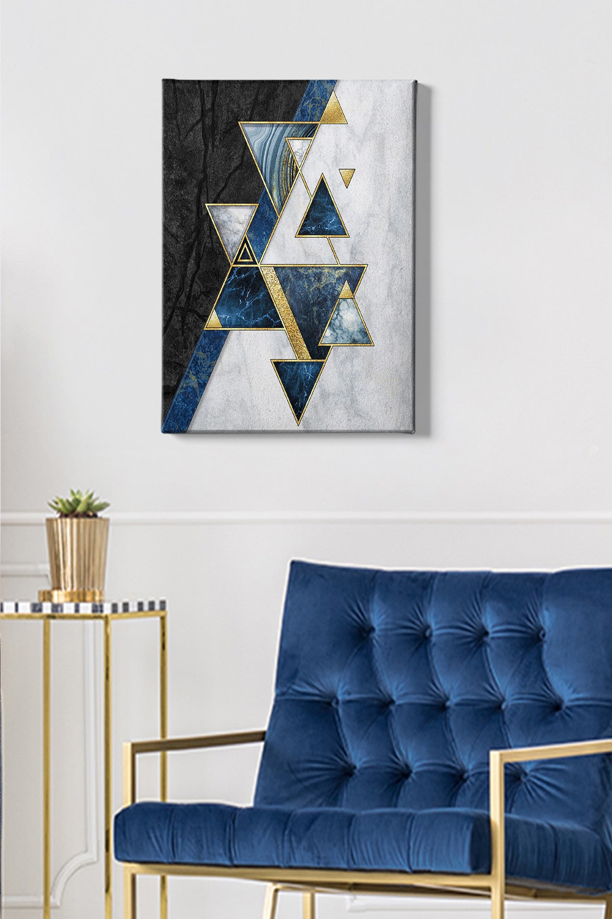 Impressionante pintura decorativa em tela, 50 x 70 cm | 100% tela, 100% moldura de madeira (3 cm de espessura) | Perfeita para amantes de decoração e arte