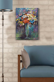 Impressionante pintura decorativa em tela, 50 x 70 cm | 100% tela, 100% moldura de madeira (3 cm de espessura) | Perfeita para amantes de decoração e arte