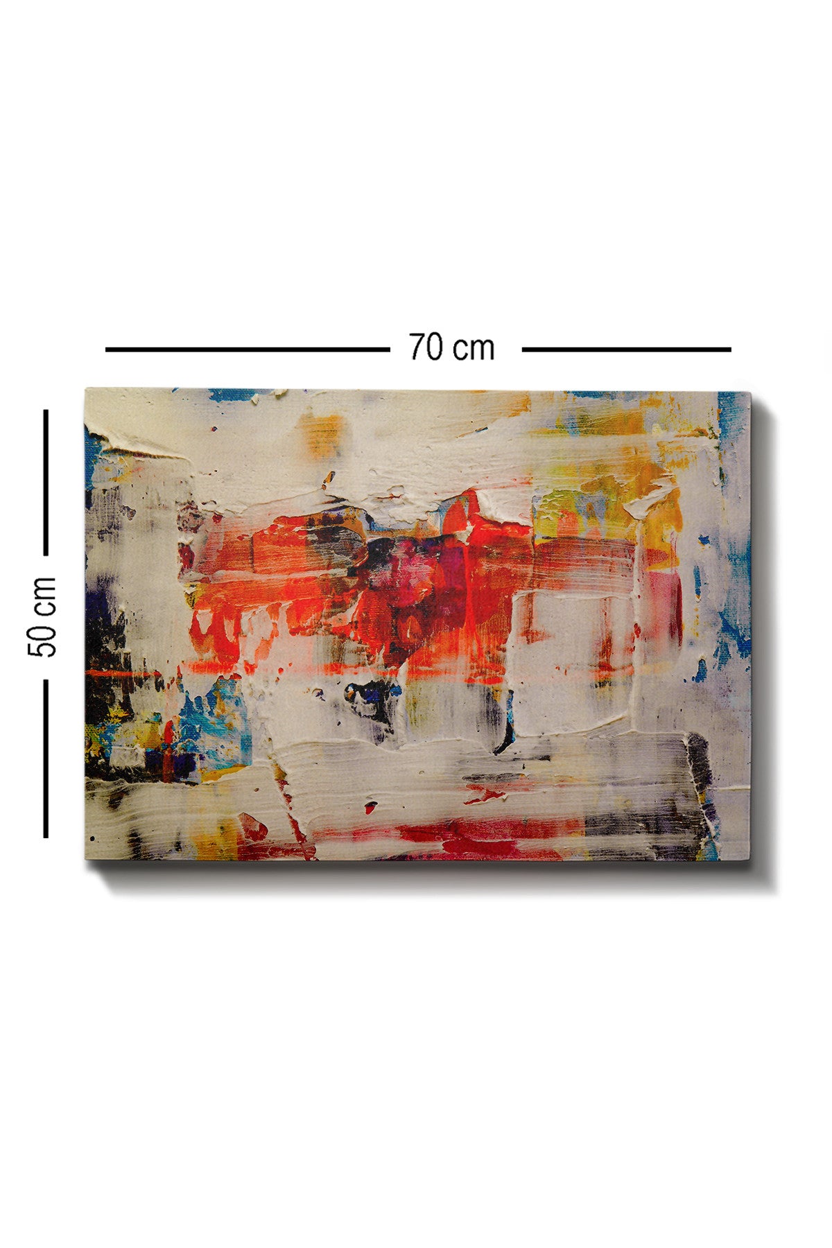Impressionante pintura decorativa em tela, 50 x 70 cm | 100% tela, 100% moldura de madeira (3 cm de espessura) | Perfeita para amantes de decoração e arte