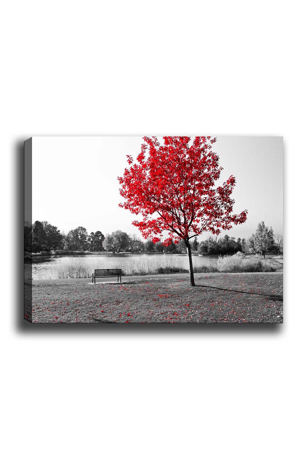 Impressionante pintura decorativa em tela, 50 x 70 cm | 100% tela, 100% moldura de madeira (3 cm de espessura) | Perfeita para amantes de decoração e arte