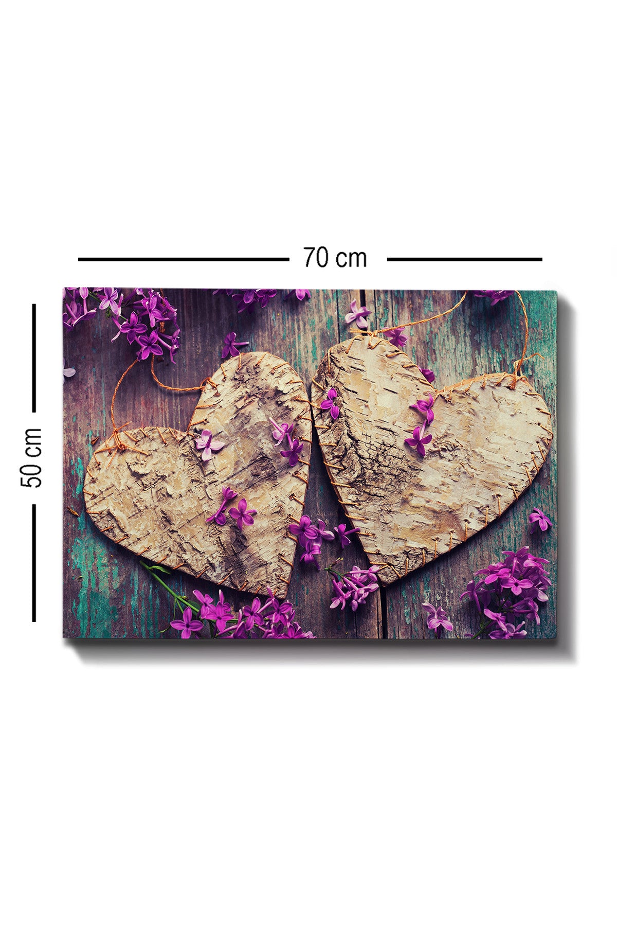 Impressionante pintura decorativa em tela, 50 x 70 cm | 100% tela, 100% moldura de madeira (3 cm de espessura) | Perfeita para amantes de decoração e arte