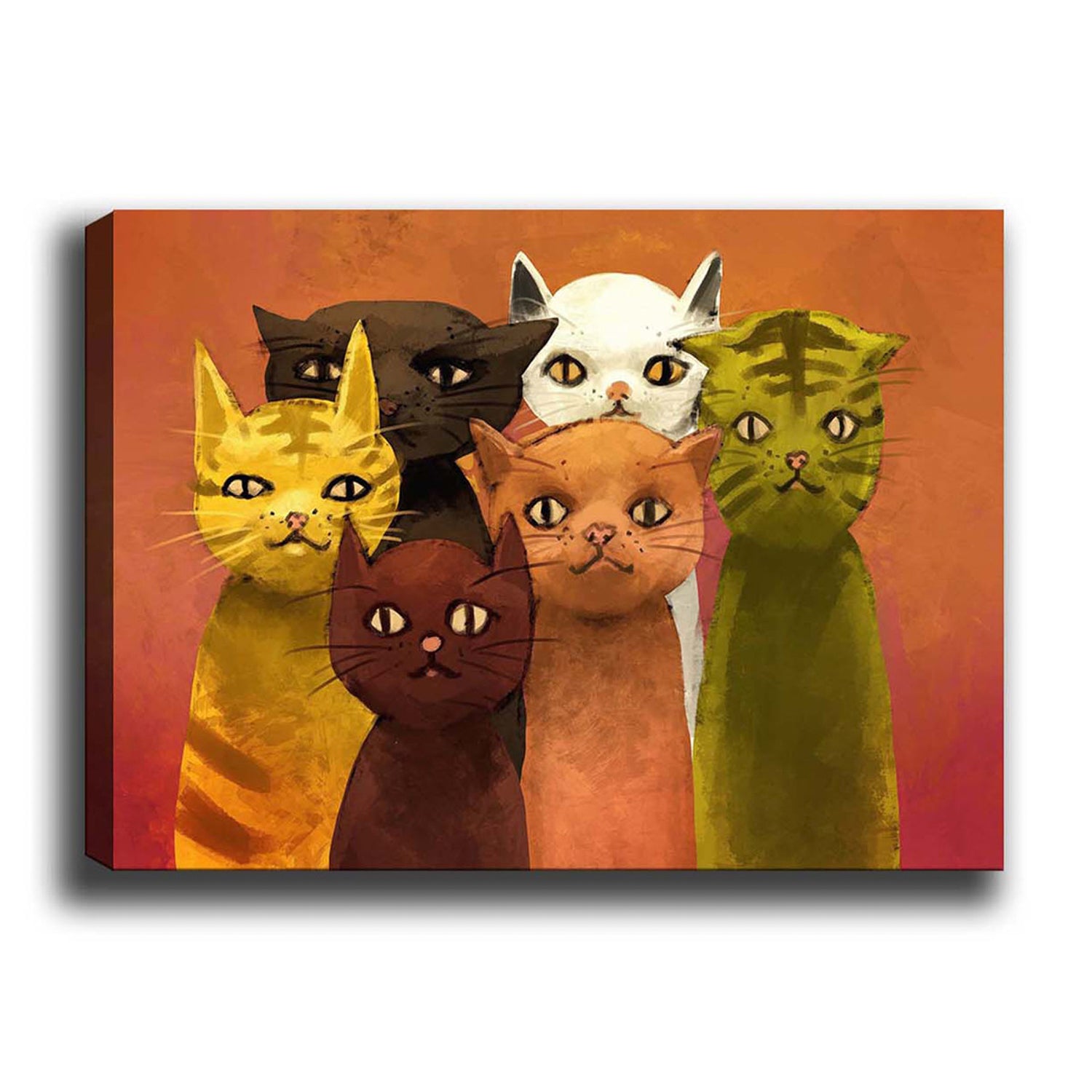Impressionante pintura decorativa em tela, 50 x 70 cm | 100% tela, 100% moldura de madeira (3 cm de espessura) | Perfeita para amantes de decoração e arte
