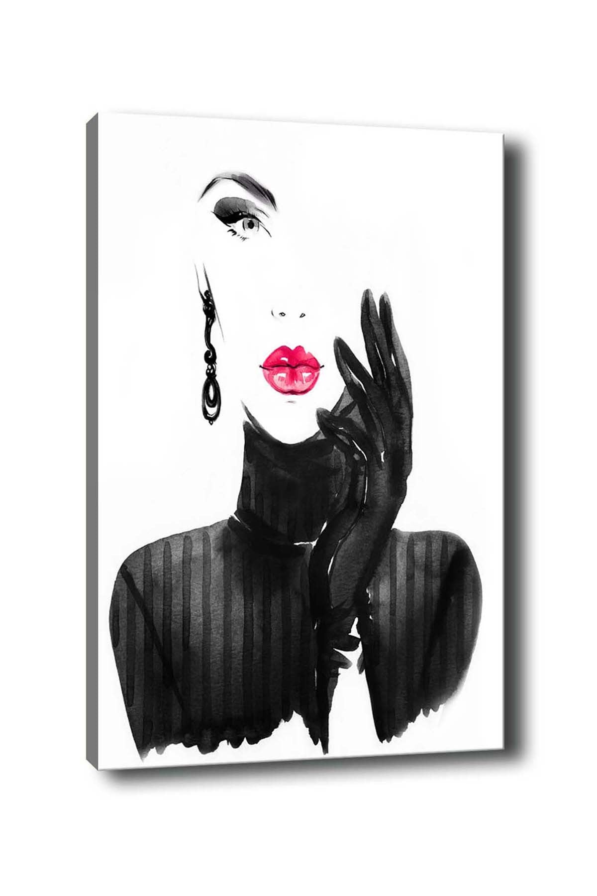 Impressionante pintura decorativa em tela, 50 x 70 cm | 100% tela, 100% moldura de madeira (3 cm de espessura) | Perfeita para amantes de decoração e arte