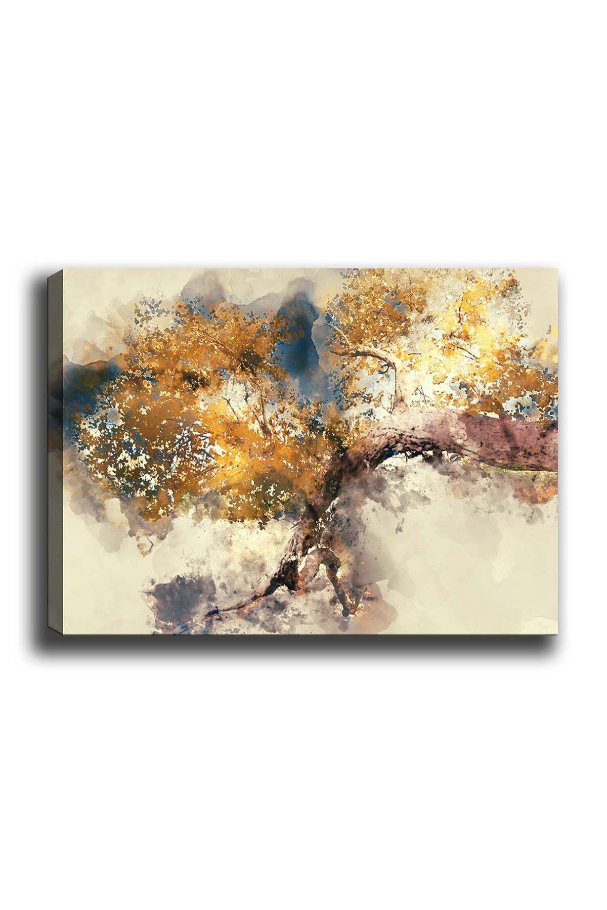 Impressionante pintura decorativa em tela, 50 x 70 cm | 100% tela, moldura de madeira com 3 cm de espessura | Perfeito para amantes de decoração e arte, artista anônimo