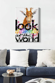 Impressionante pintura decorativa em tela, 50 x 70 cm | 100% tela, 100% moldura de madeira (3 cm de espessura) | Perfeita para amantes de decoração e arte
