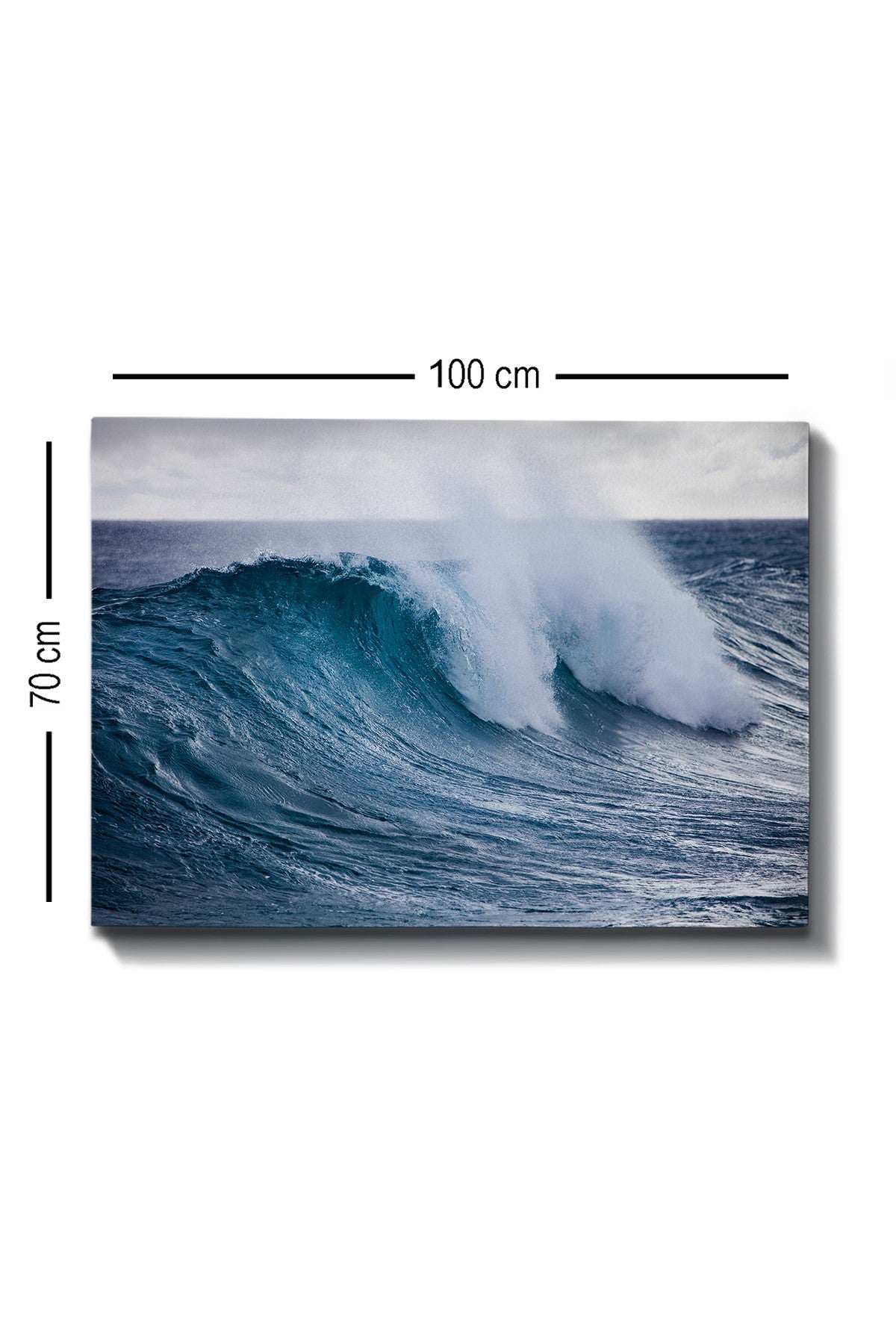 Impressionante pintura decorativa em tela, 70 x 100 cm | 100% tela, 100% moldura de madeira (3 cm de espessura) | Perfeito para amantes de decoração e arte