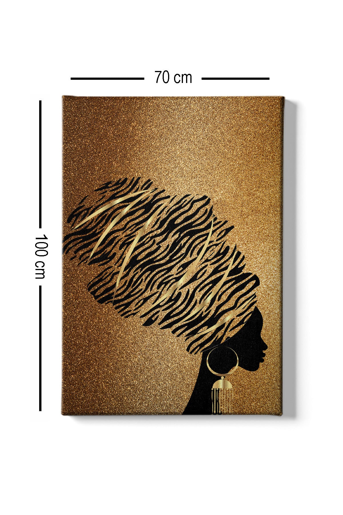 Impressionante pintura decorativa em tela, 70 x 100 cm | 100% tela, 100% moldura de madeira (3 cm de espessura) | Perfeito para amantes de decoração e arte