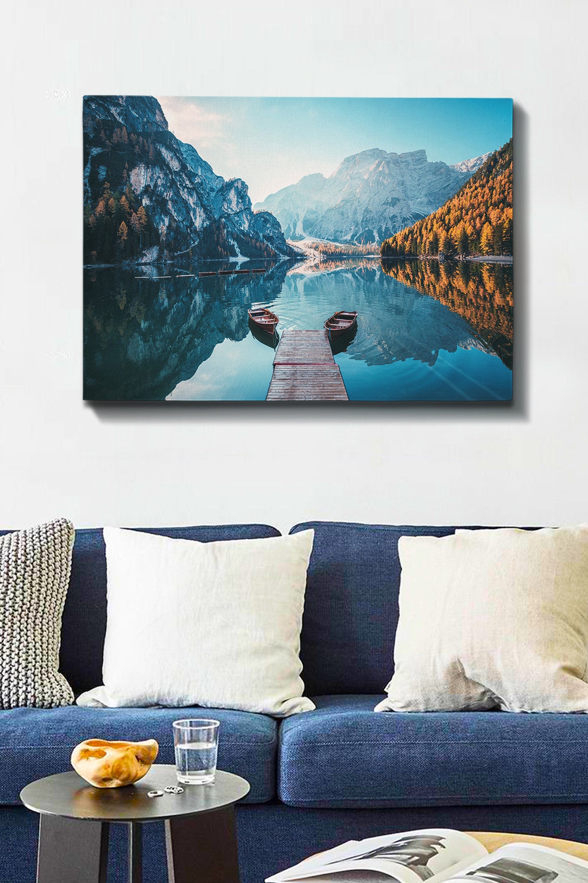 Impressionante pintura decorativa em tela, 70 x 100 cm | 100% tela, 100% moldura de madeira (3 cm de espessura) | Perfeito para amantes de decoração e arte