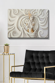 Impressionante pintura decorativa em tela, 70 x 100 cm | 100% tela, 100% moldura de madeira (3 cm de espessura) | Perfeito para amantes de decoração e arte
