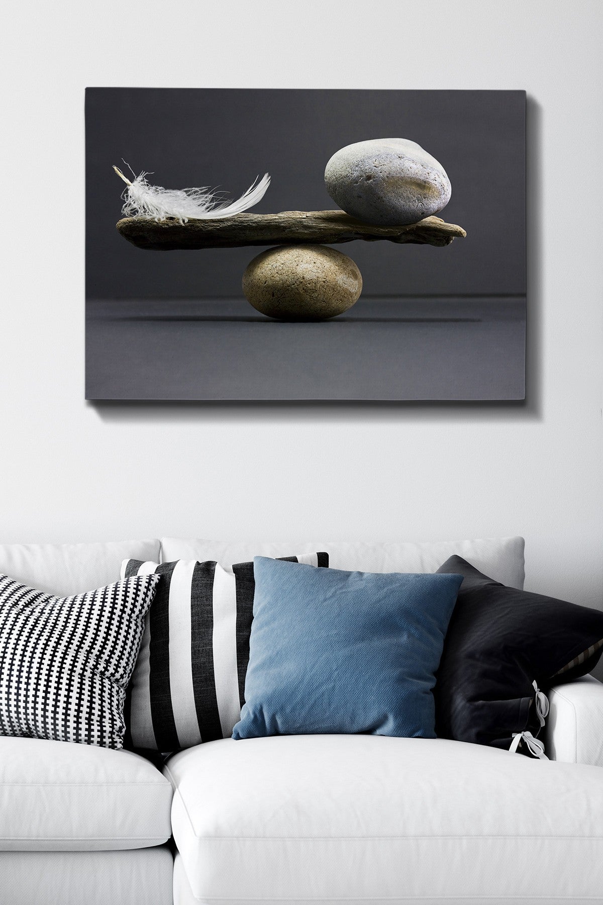 Impressionante pintura decorativa em tela, 70 x 100 cm | 100% tela, 100% moldura de madeira (3 cm de espessura) | Perfeito para amantes de decoração e arte
