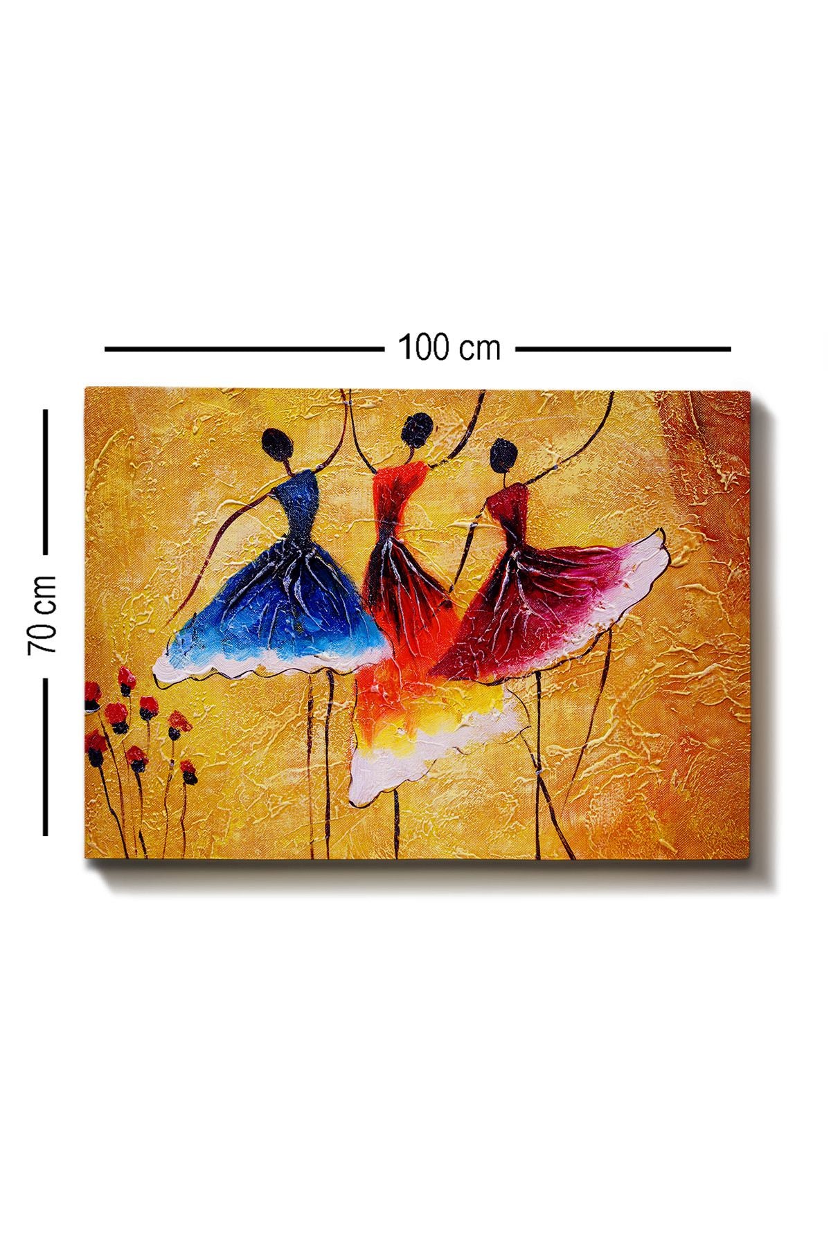 Impressionante pintura decorativa em tela, 70 x 100 cm | 100% tela, 100% moldura de madeira (3 cm de espessura) | Perfeito para amantes de decoração e arte