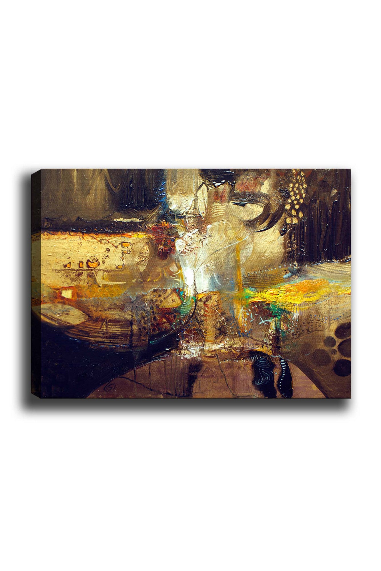 Impressionante pintura decorativa em tela, 70 x 100 cm | 100% tela, 100% moldura de madeira (3 cm de espessura) | Perfeito para amantes de decoração e arte, artista anônimo