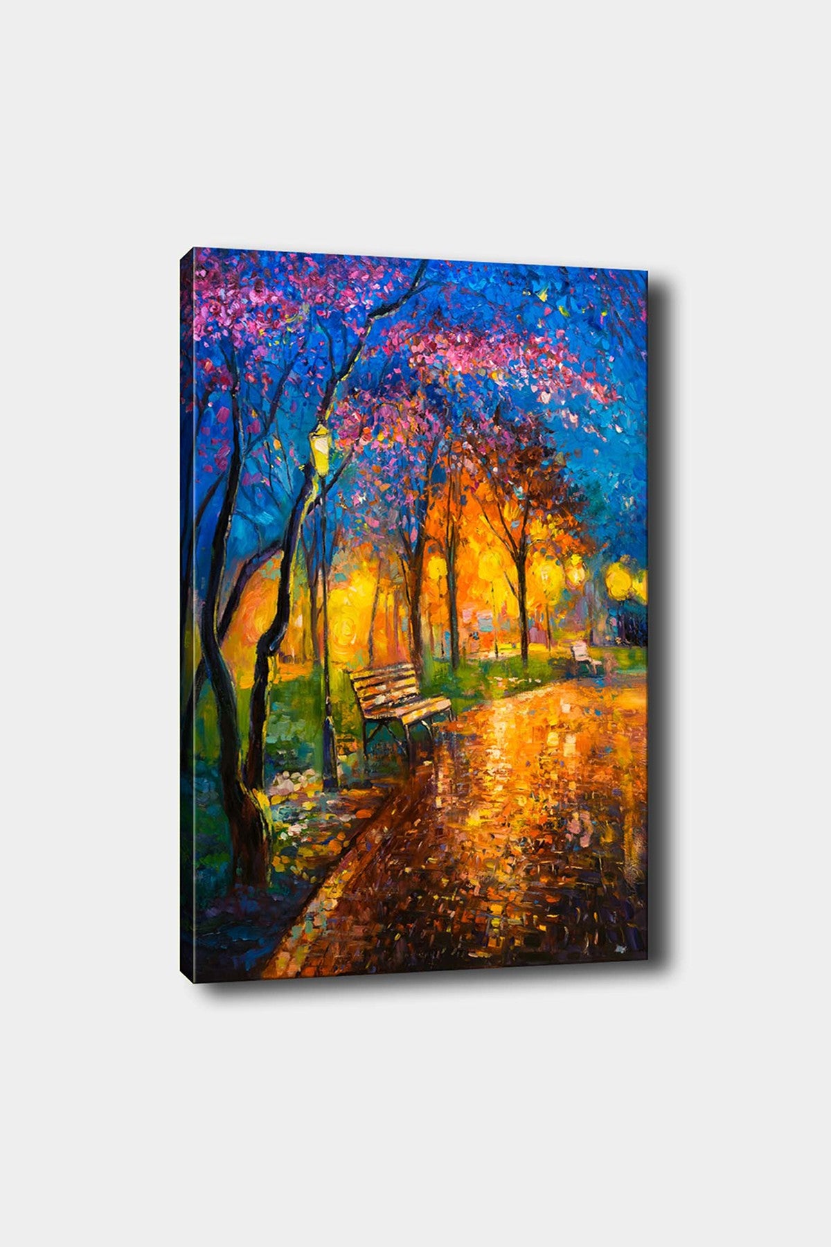Impressionante pintura decorativa em tela, 50 x 70 cm | 100% tela, 100% moldura de madeira (3 cm de espessura) | Perfeita para amantes de decoração e arte