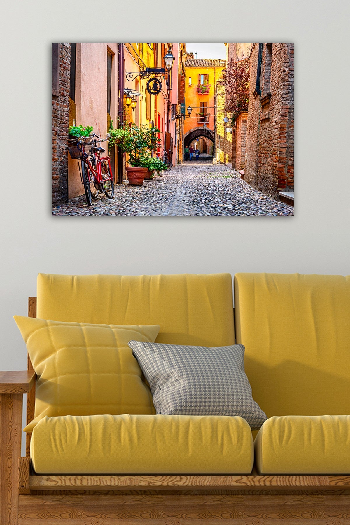 Impressionante pintura decorativa em tela, 50 x 70 cm | 100% tela, 100% moldura de madeira (3 cm de espessura) | Perfeita para amantes de decoração e arte