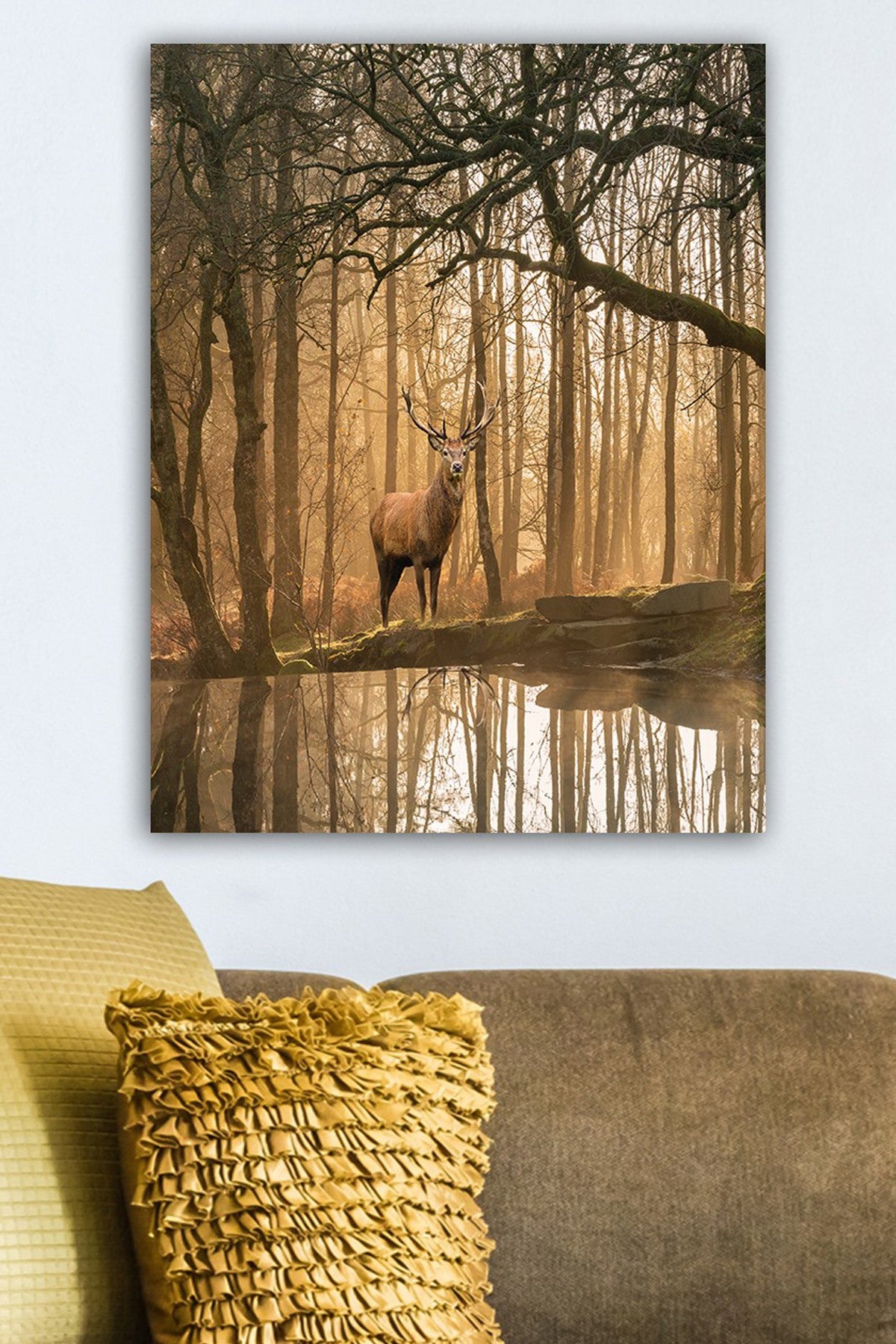 Impressionante pintura decorativa em tela, 50 x 70 cm | 100% tela, 100% moldura de madeira (3 cm de espessura) | Perfeita para amantes de decoração e arte