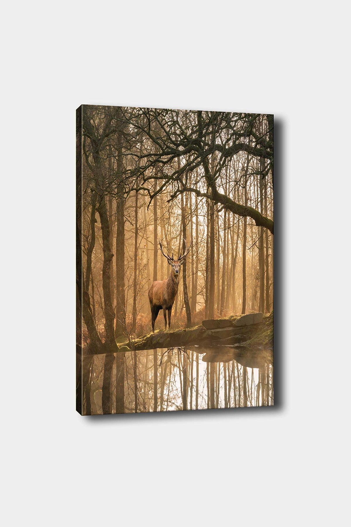 Impressionante pintura decorativa em tela, 50 x 70 cm | 100% tela, 100% moldura de madeira (3 cm de espessura) | Perfeita para amantes de decoração e arte