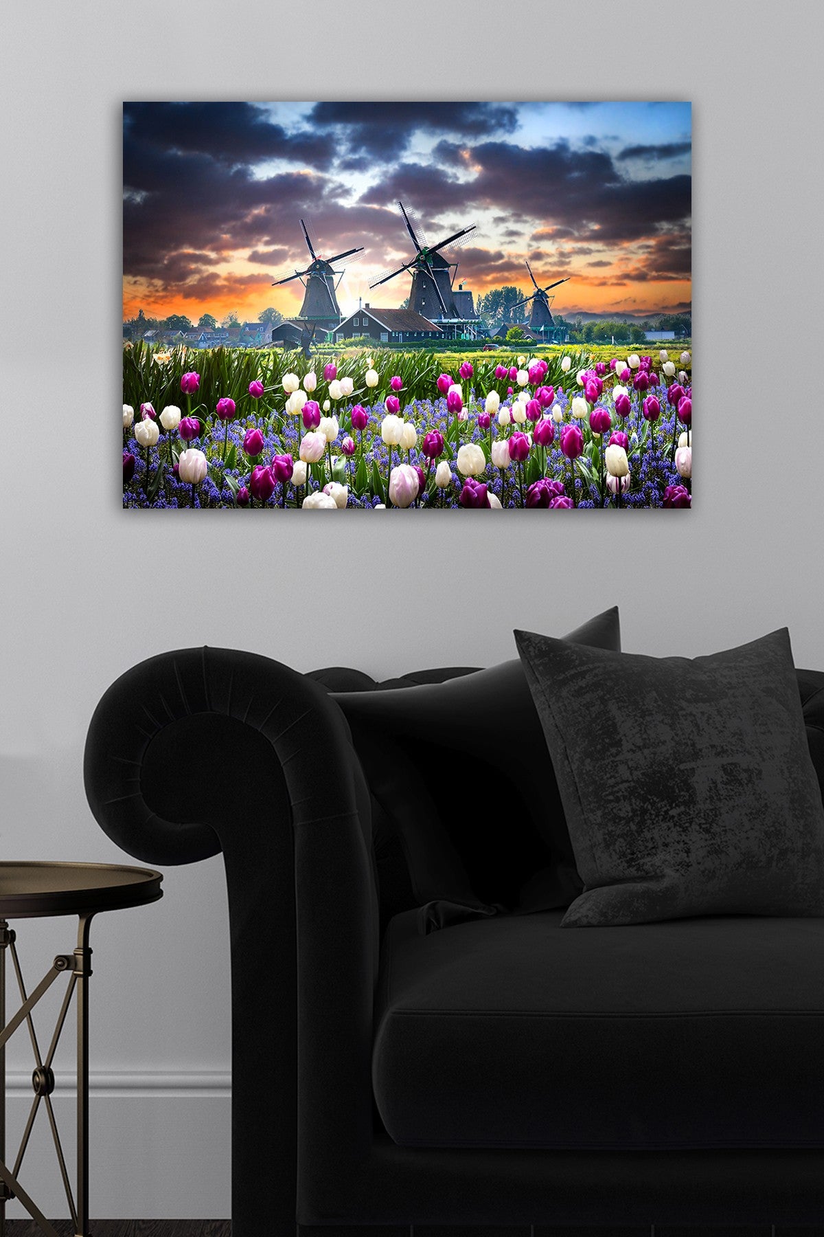 Impressionante pintura decorativa em tela, 50 x 70 cm | 100% tela, 100% moldura de madeira (3 cm de espessura) | Perfeita para amantes de decoração e arte