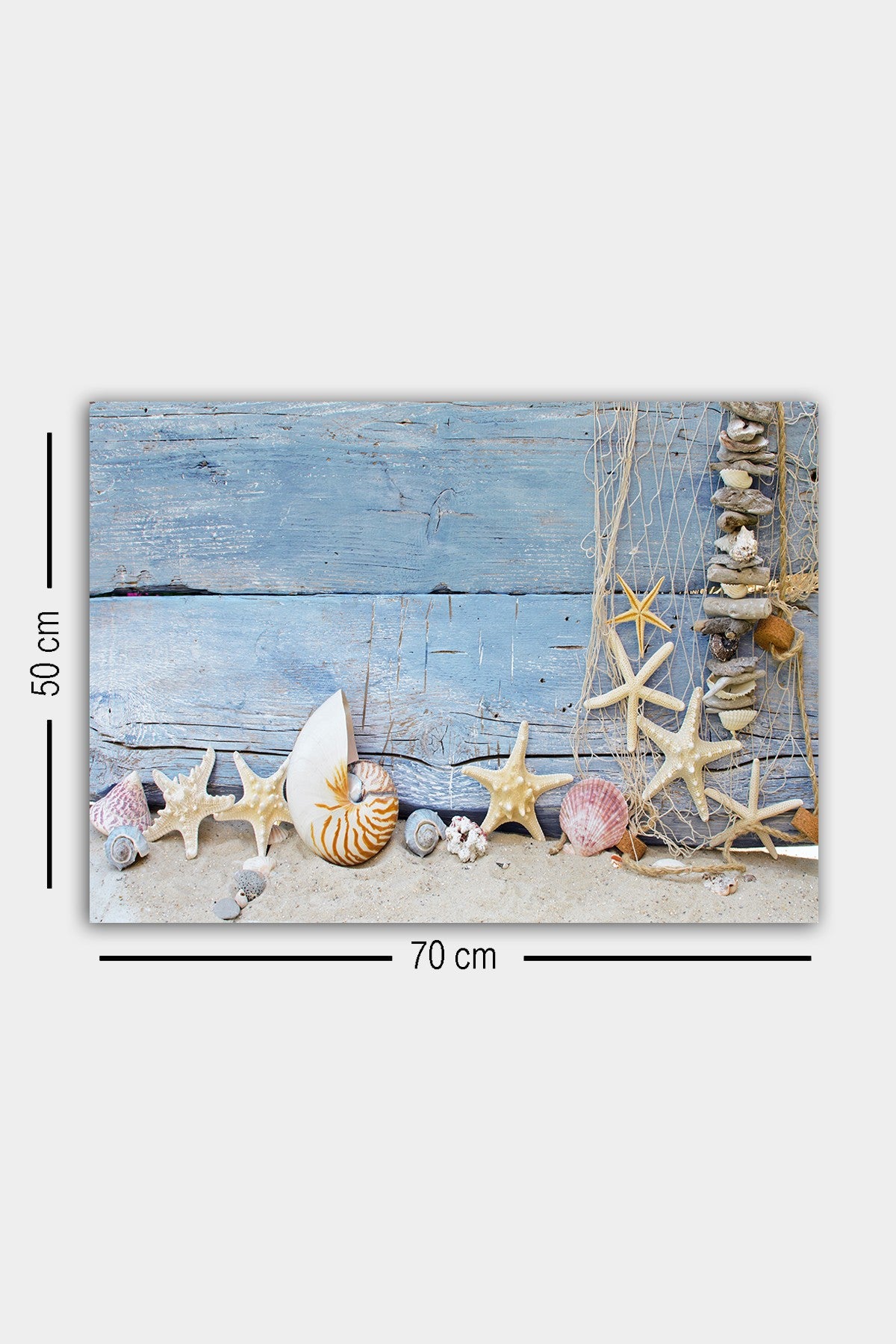 Impressionante pintura decorativa em tela, 50 x 70 cm | 100% tela, 100% moldura de madeira (3 cm de espessura) | Perfeita para amantes de decoração e arte