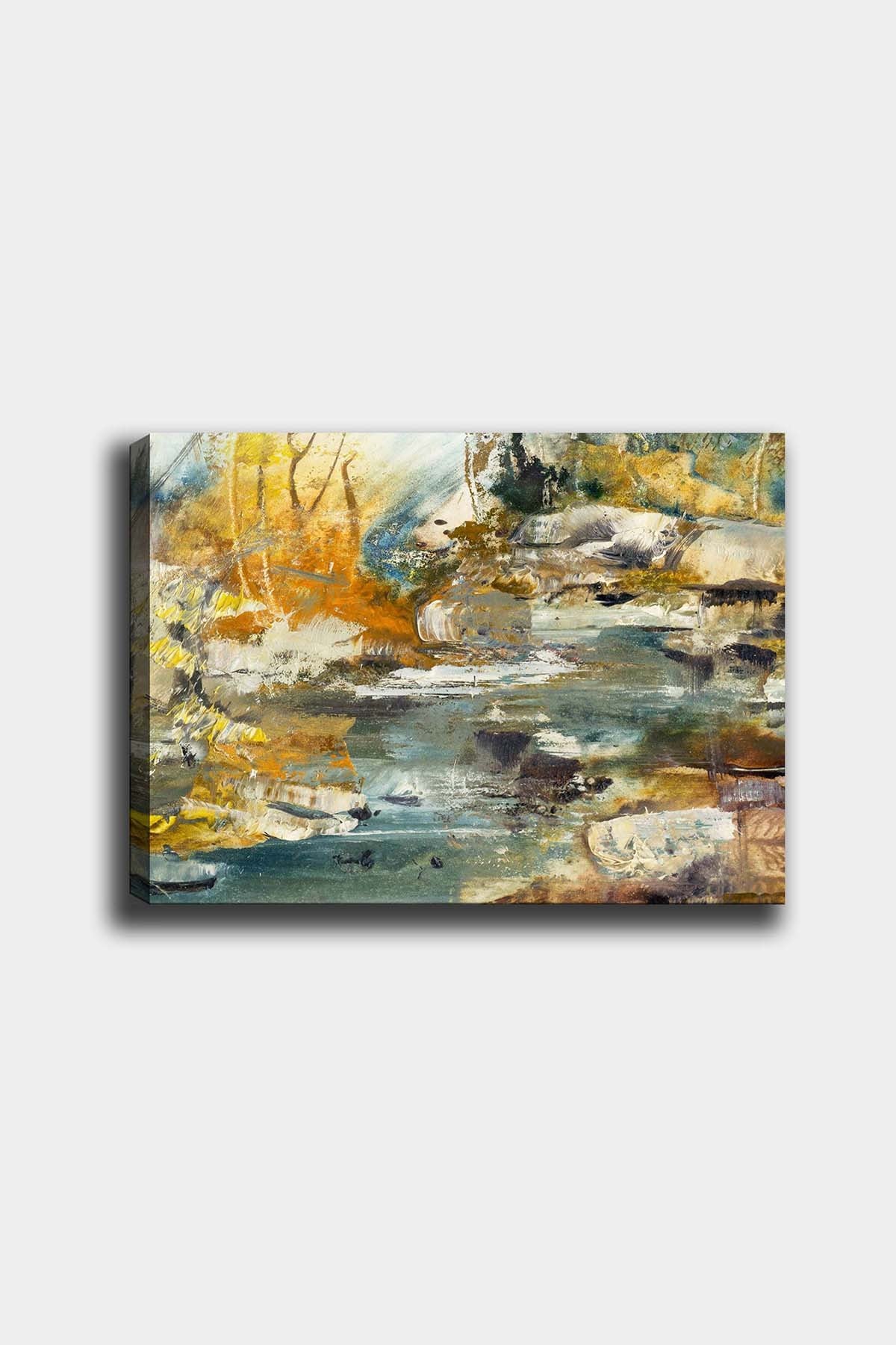 Impressionante pintura decorativa em tela, 50 x 70 cm | 100% tela, 100% moldura de madeira (3 cm de espessura) | Perfeita para amantes de decoração e arte