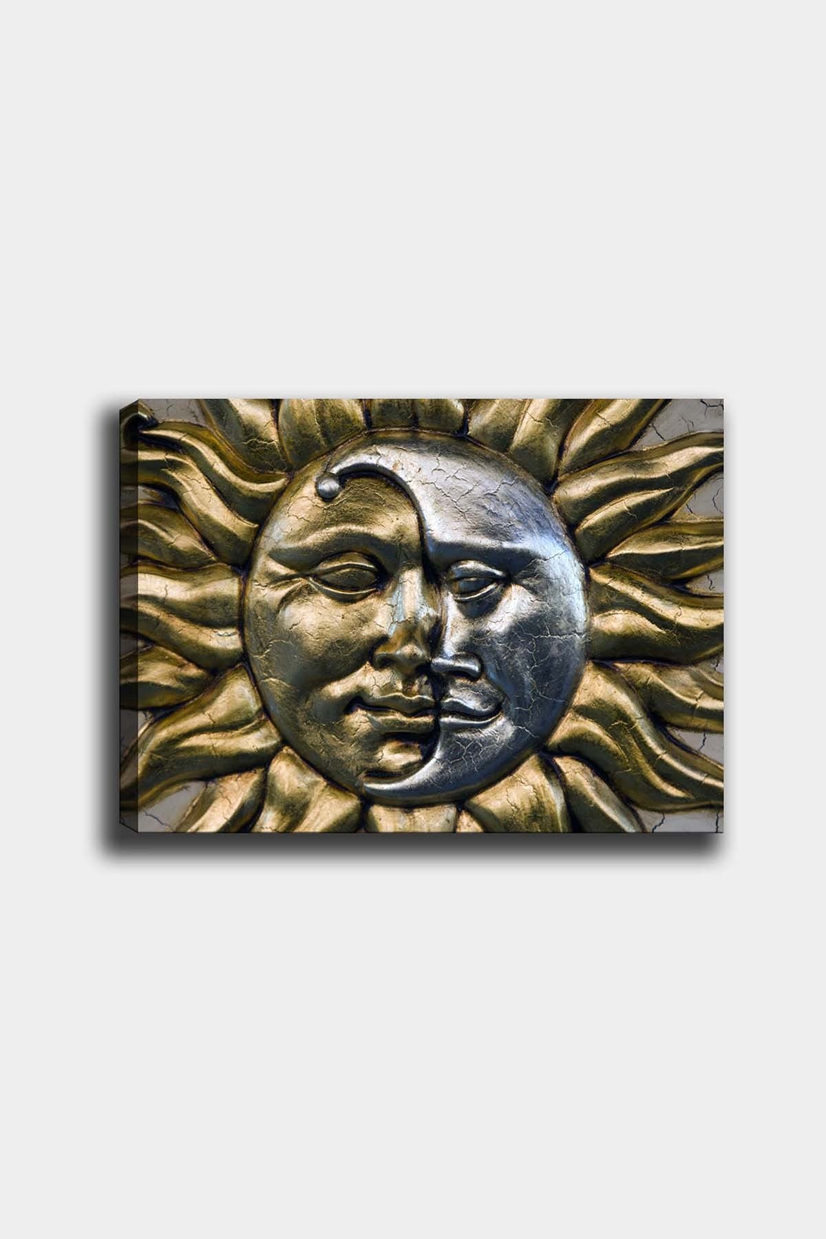 Impressionante pintura decorativa em tela, 50 x 70 cm | 100% tela, 100% moldura de madeira (3 cm de espessura) | Perfeita para amantes de decoração e arte